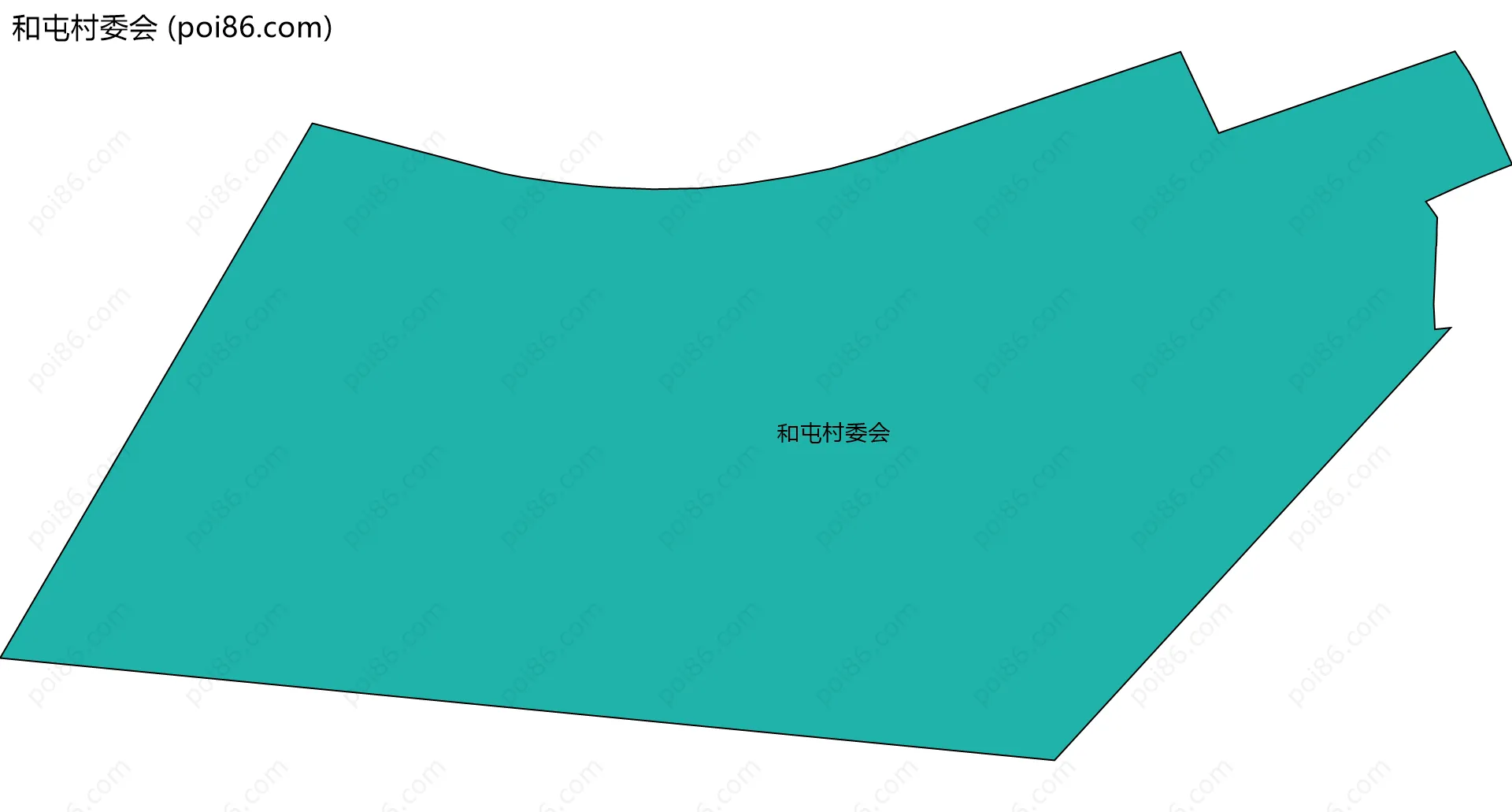 和屯村委会边界地图