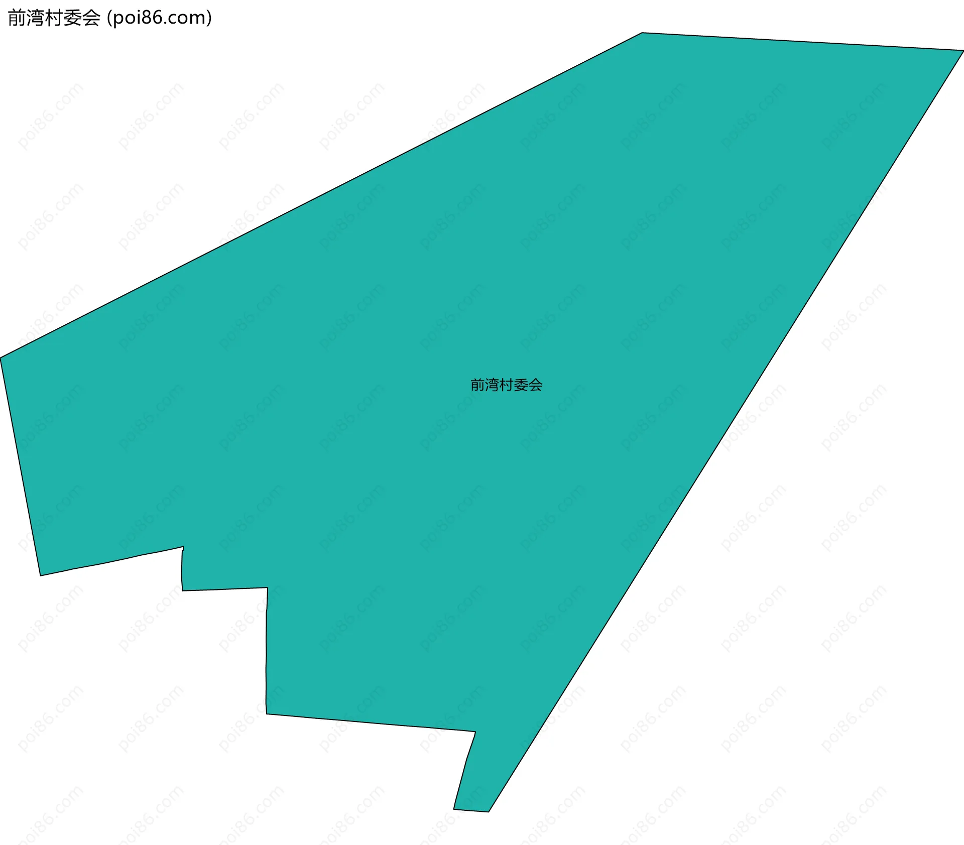 前湾村委会边界地图