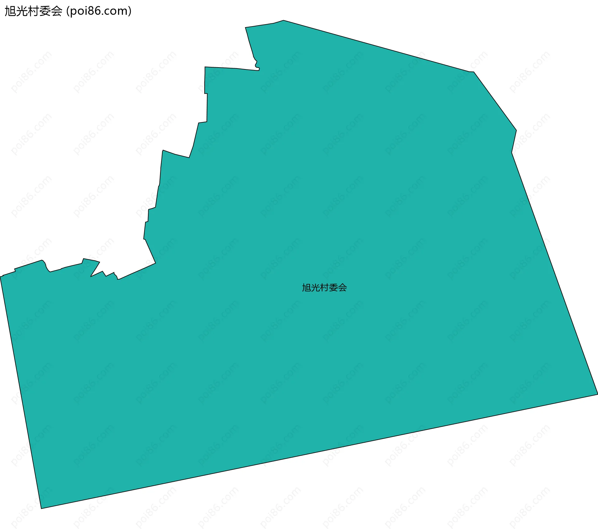 旭光村委会边界地图