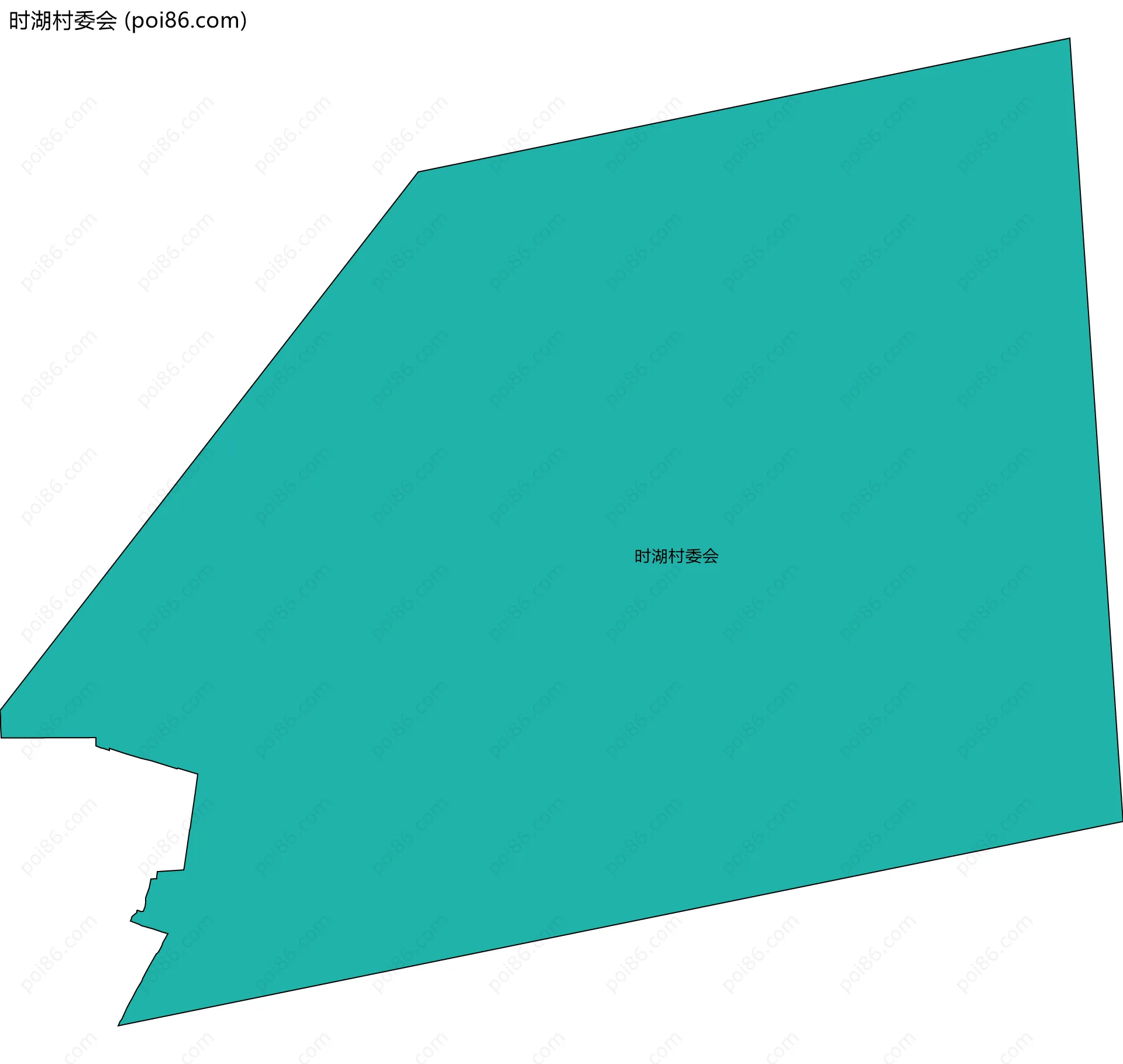 时湖村委会边界地图