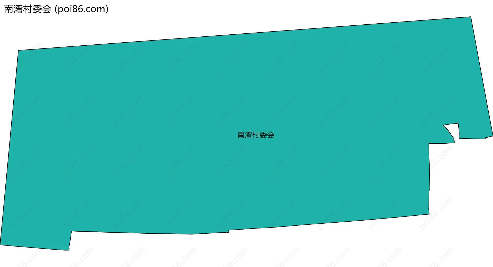 南湾村委会边界地图