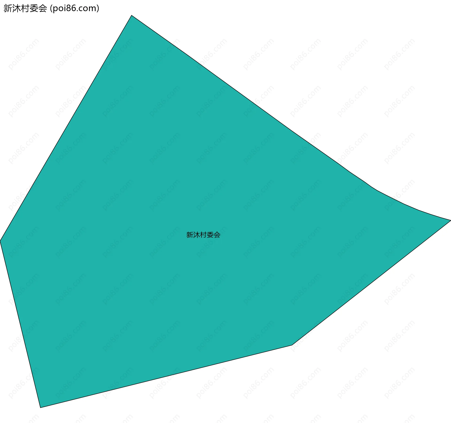 新沐村委会边界地图