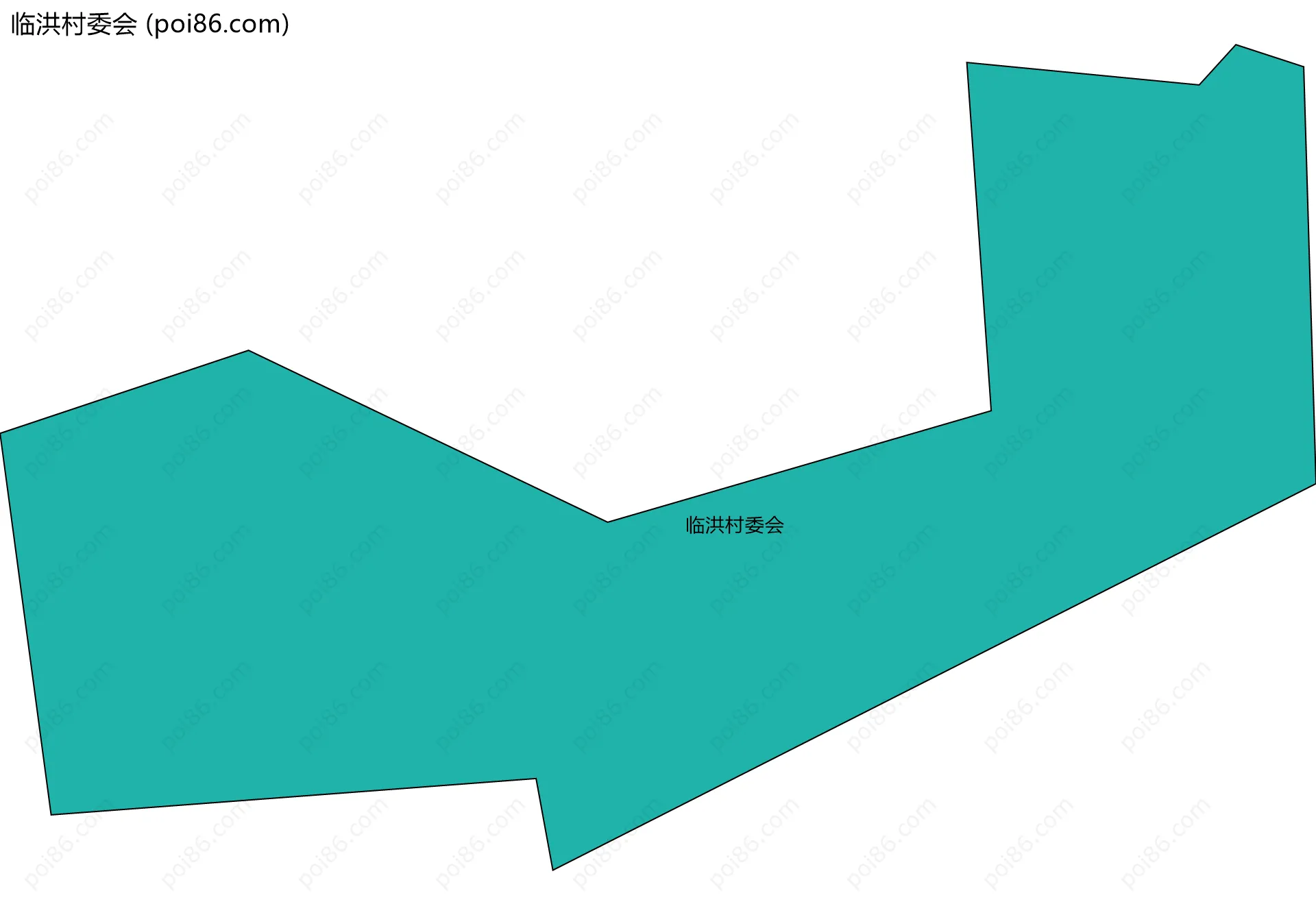临洪村委会边界地图