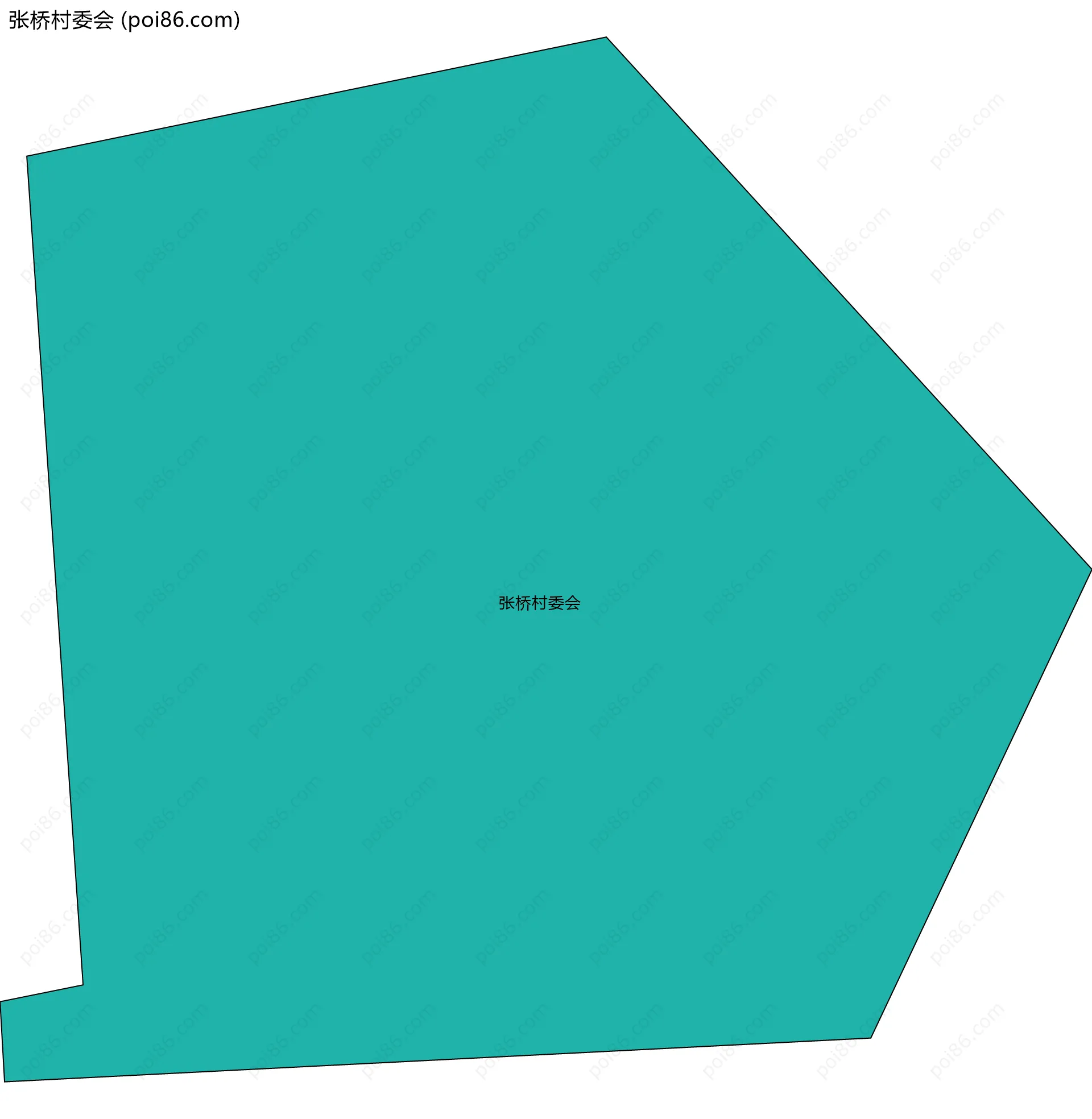 张桥村委会边界地图