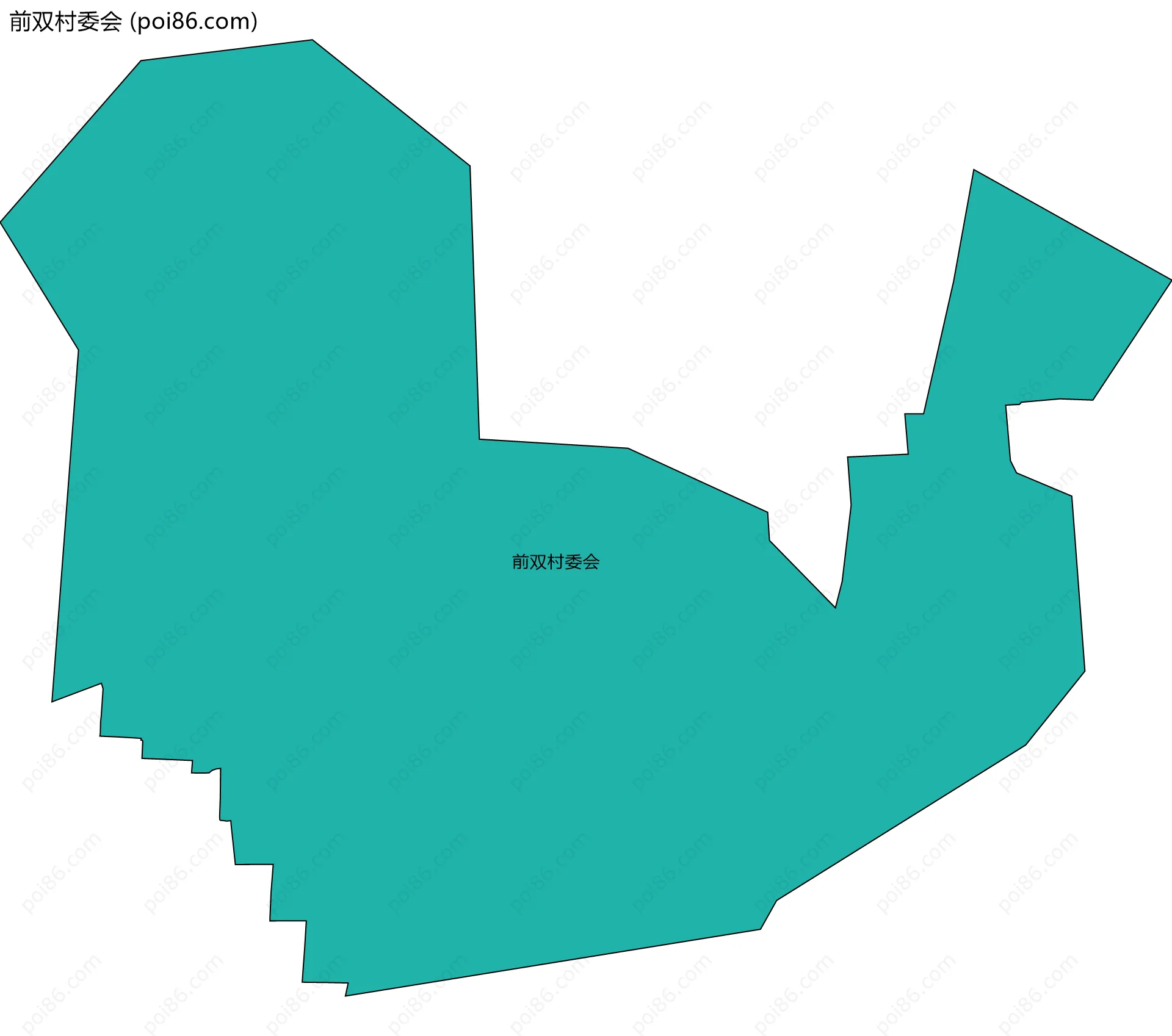 前双村委会边界地图