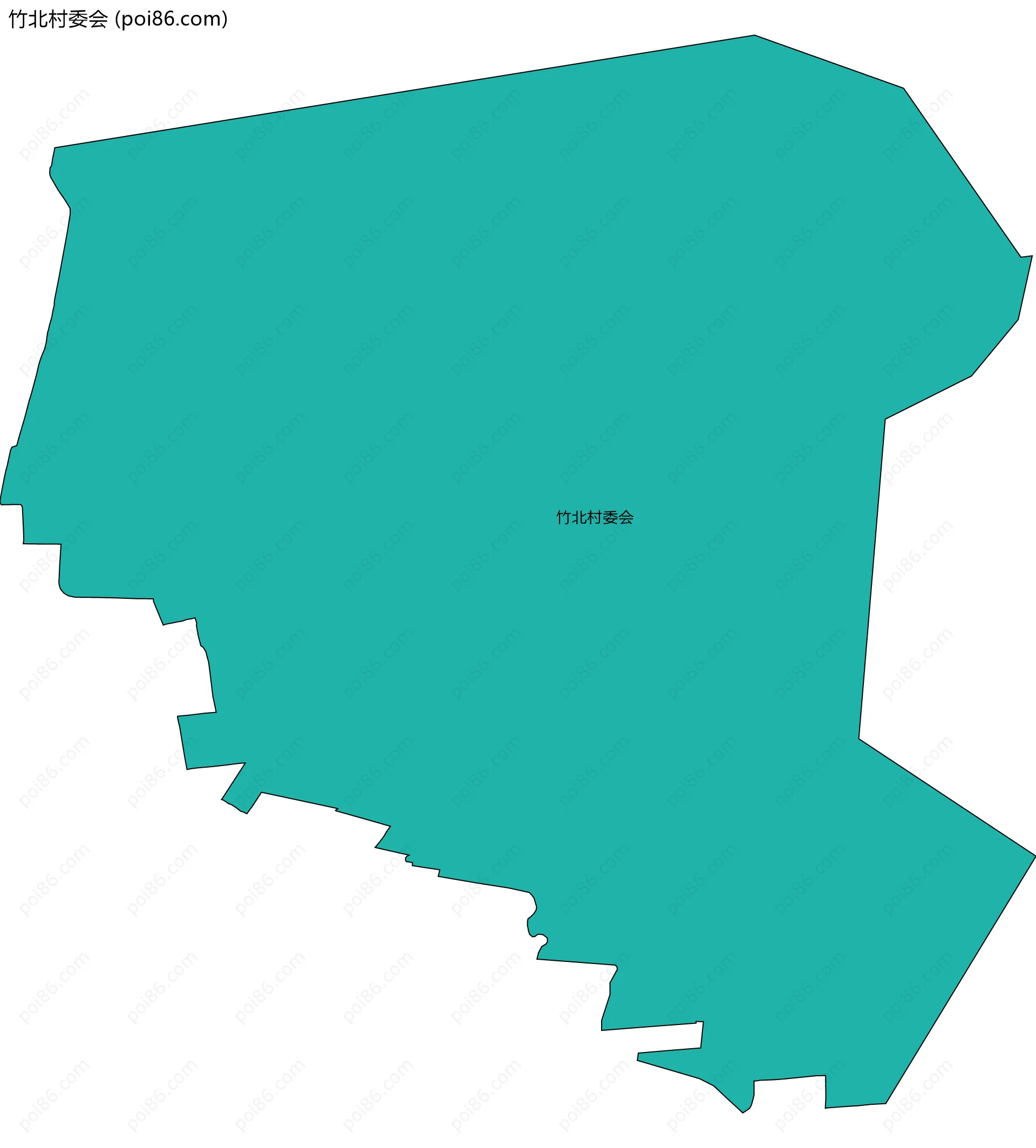竹北村委会边界地图