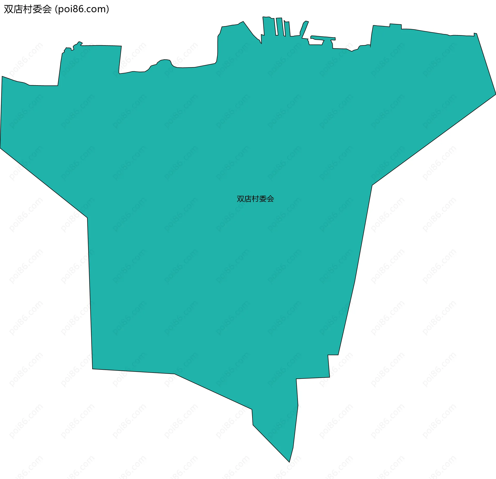 双店村委会边界地图