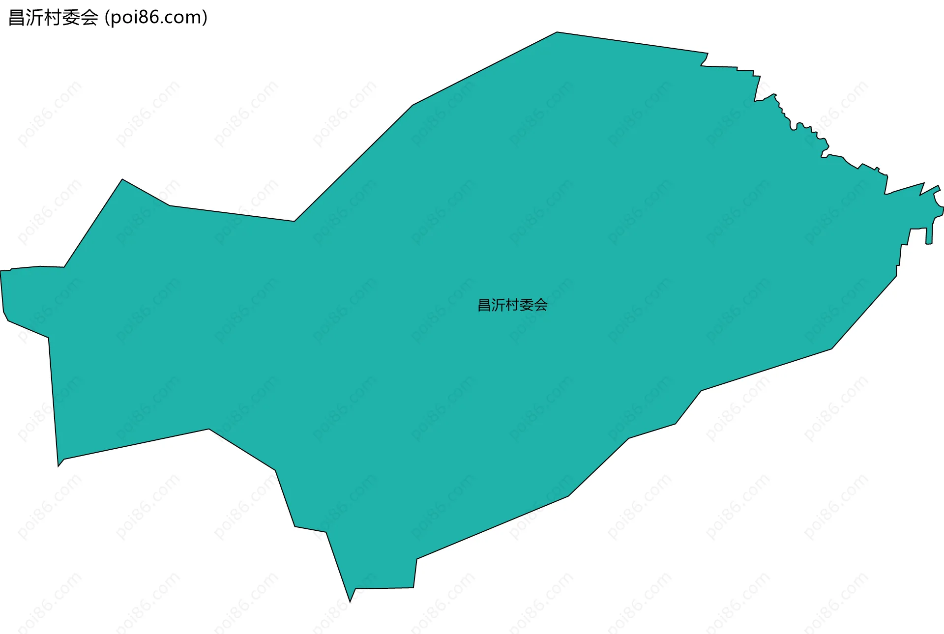 昌沂村委会边界地图