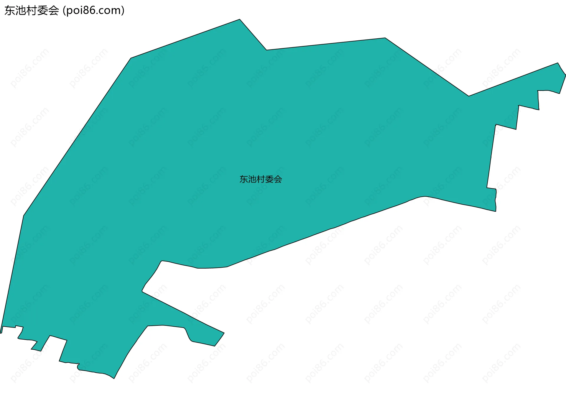 东池村委会边界地图