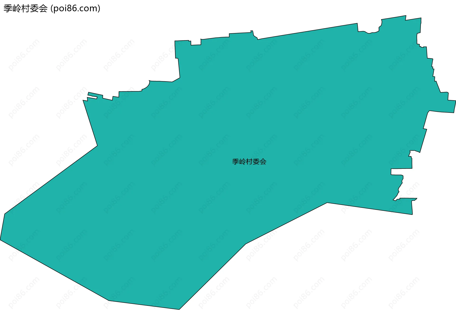 季岭村委会边界地图