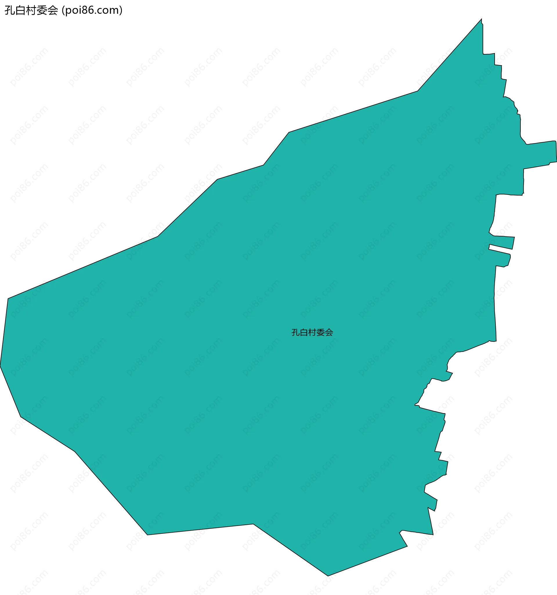 孔白村委会边界地图