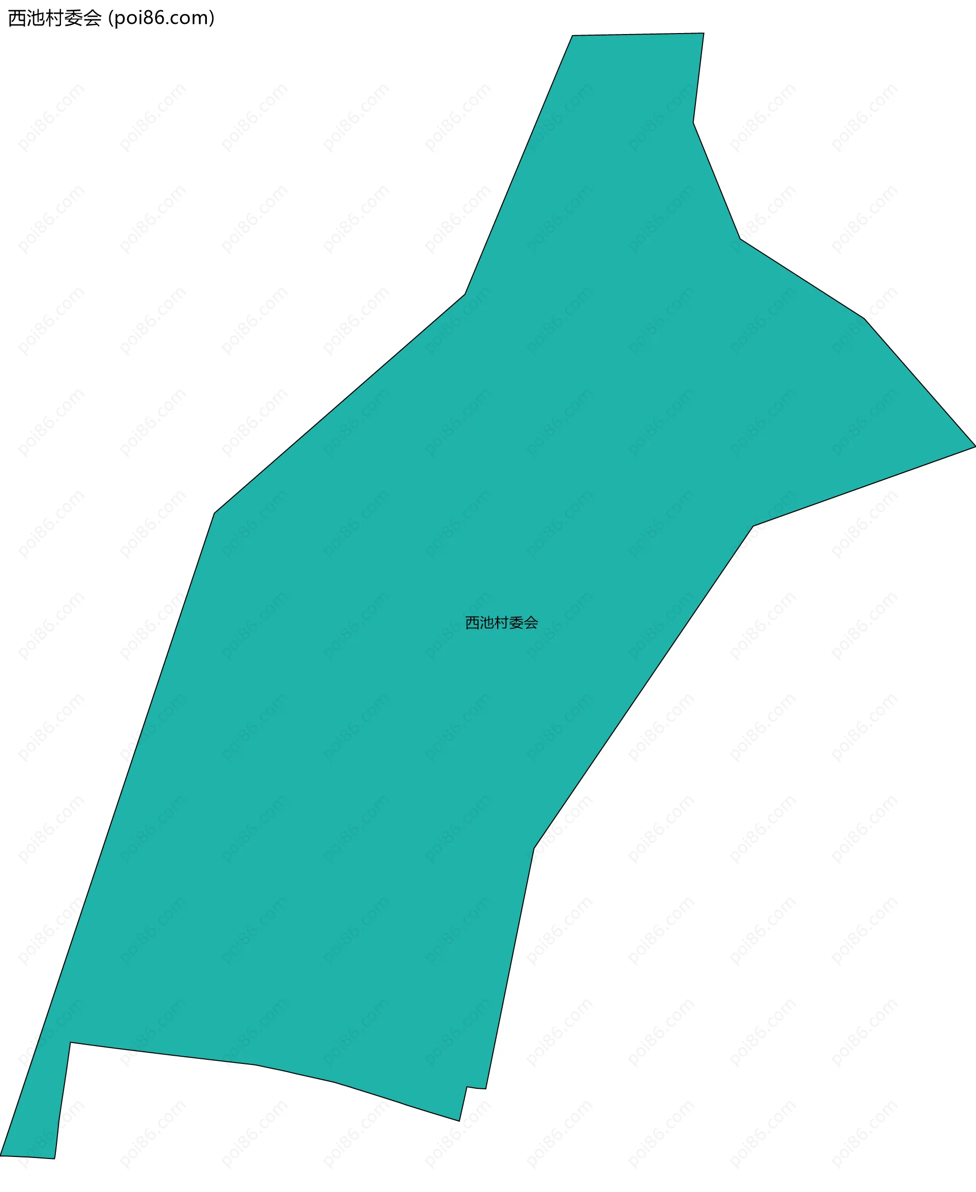 西池村委会边界地图