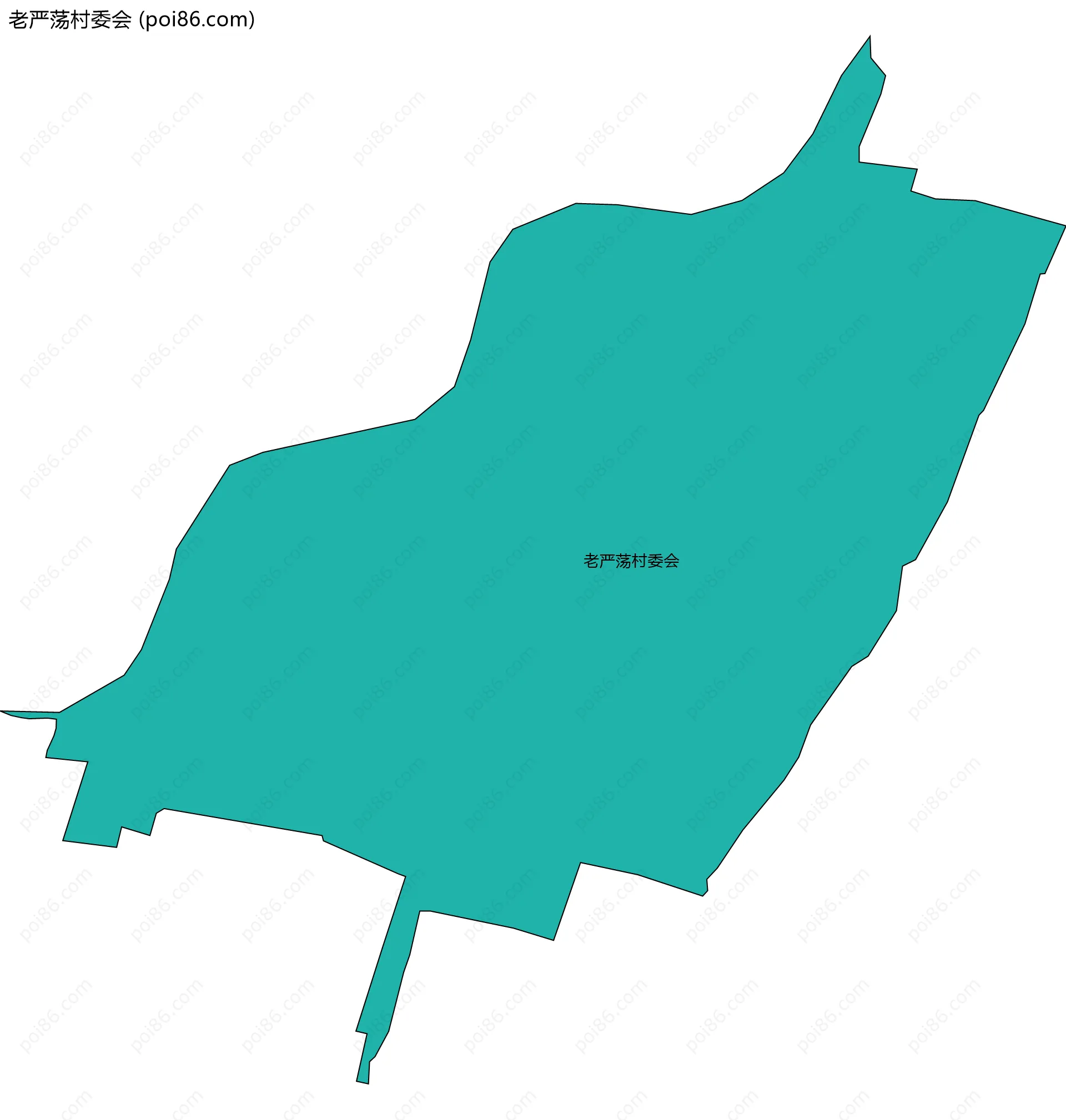 老严荡村委会边界地图