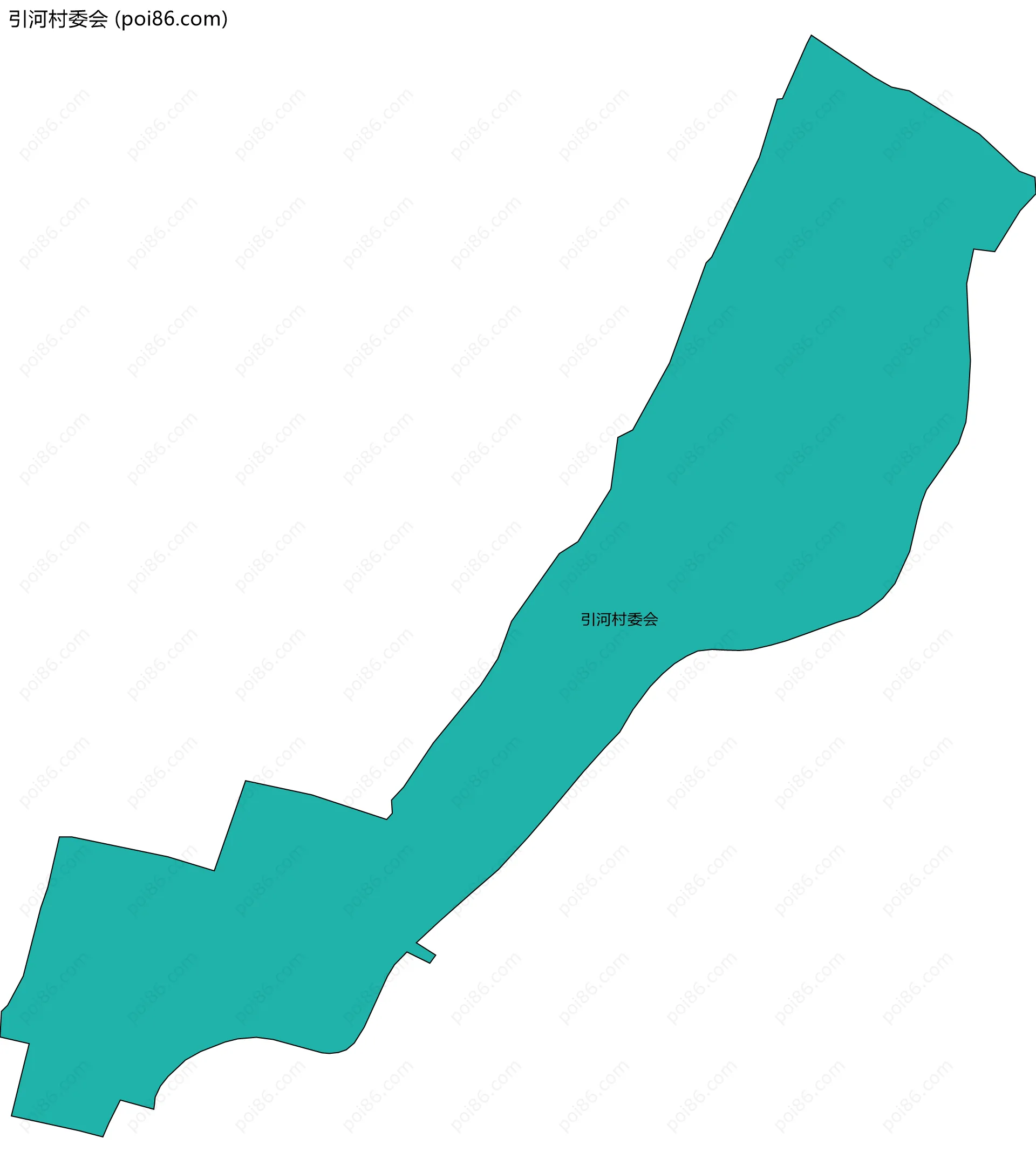 引河村委会边界地图