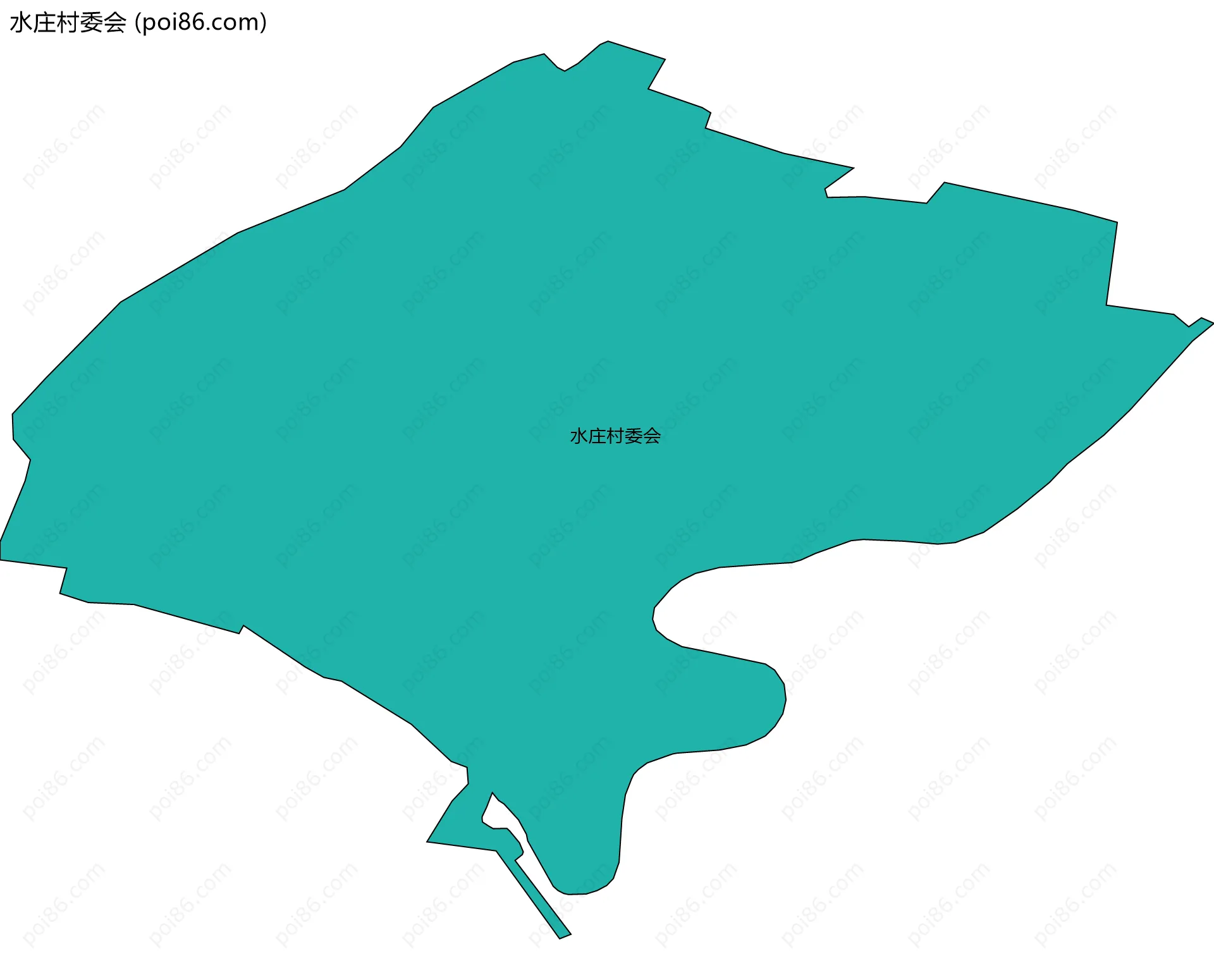 水庄村委会边界地图