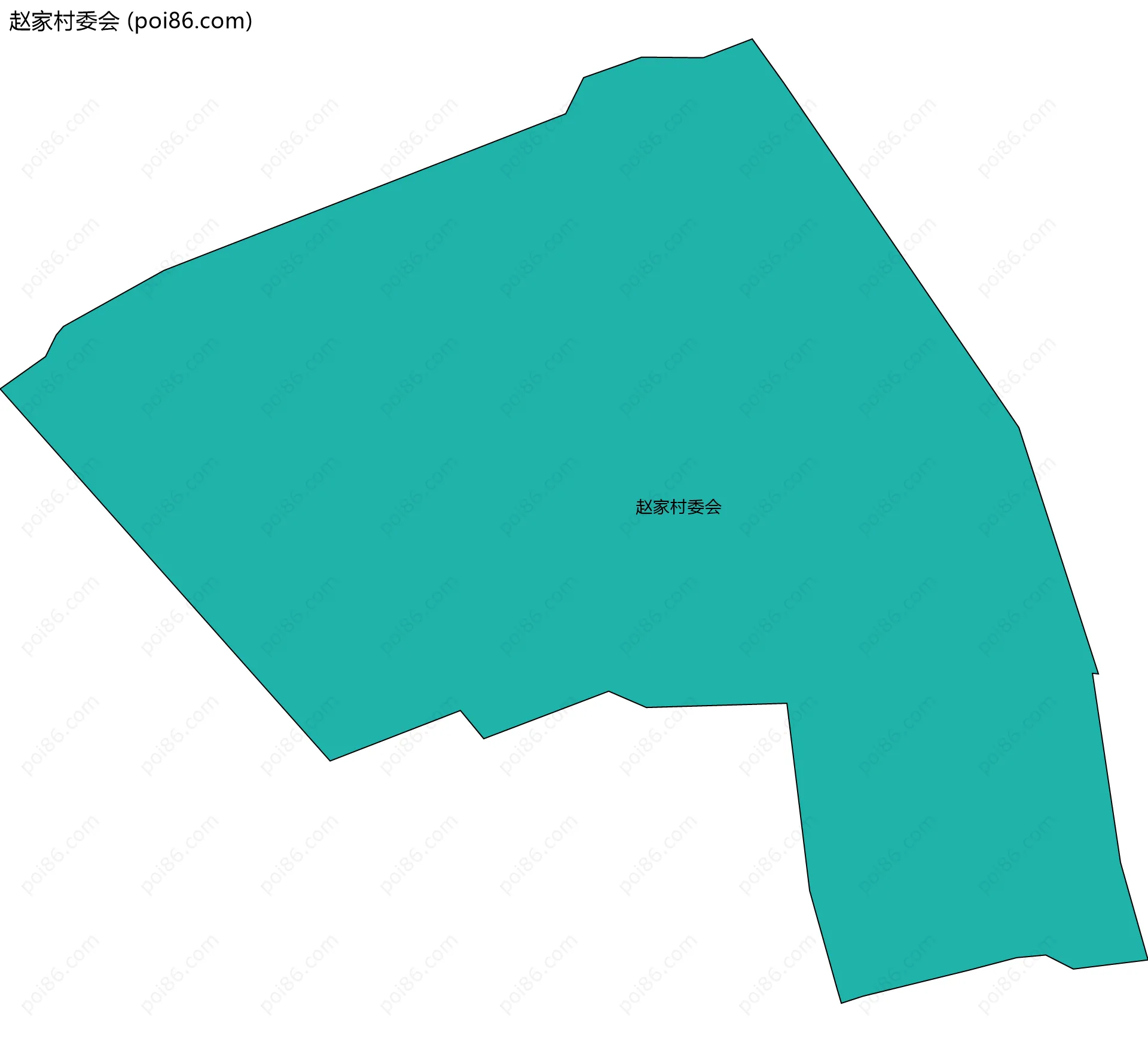 赵家村委会边界地图