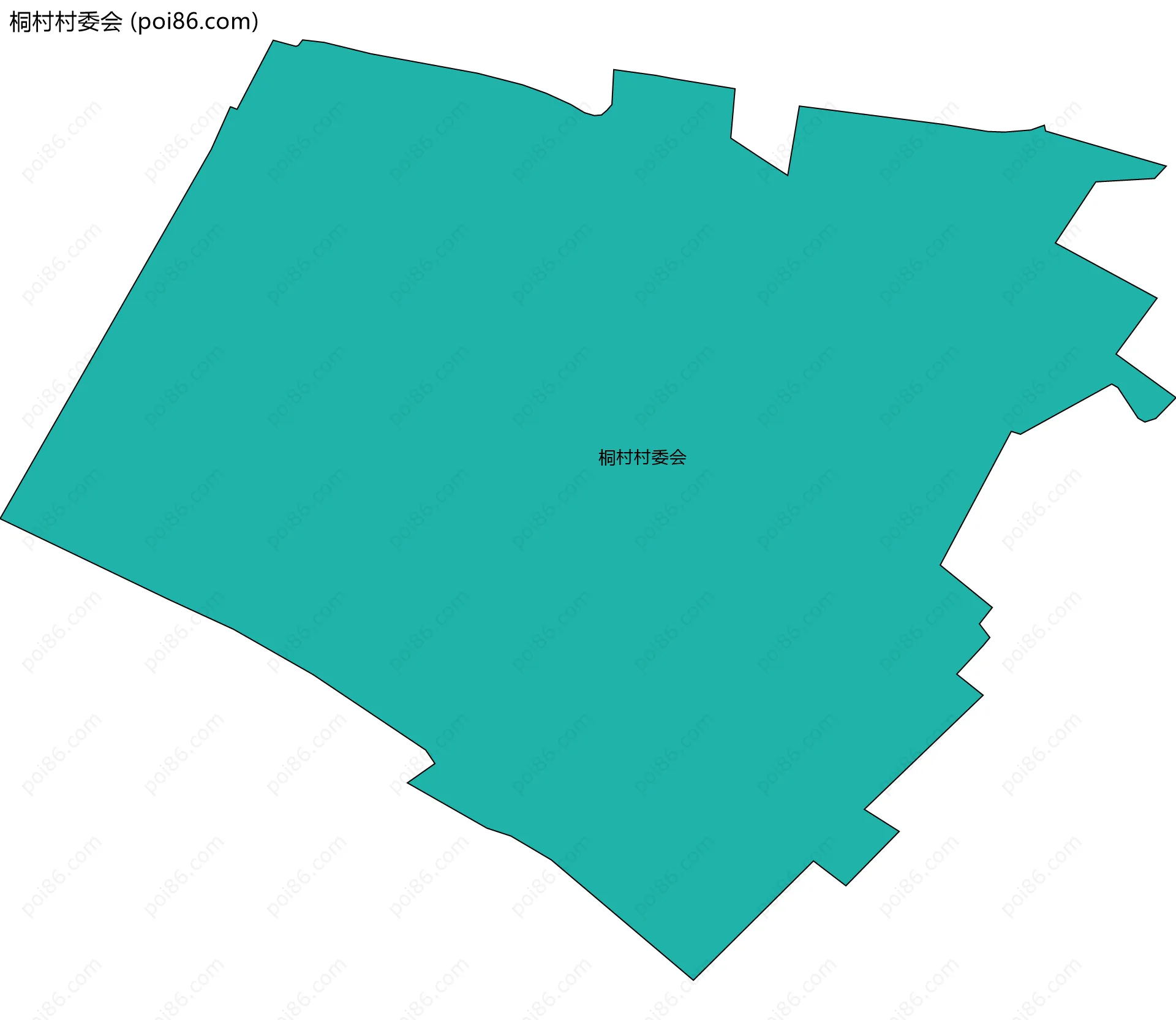 桐村村委会边界地图