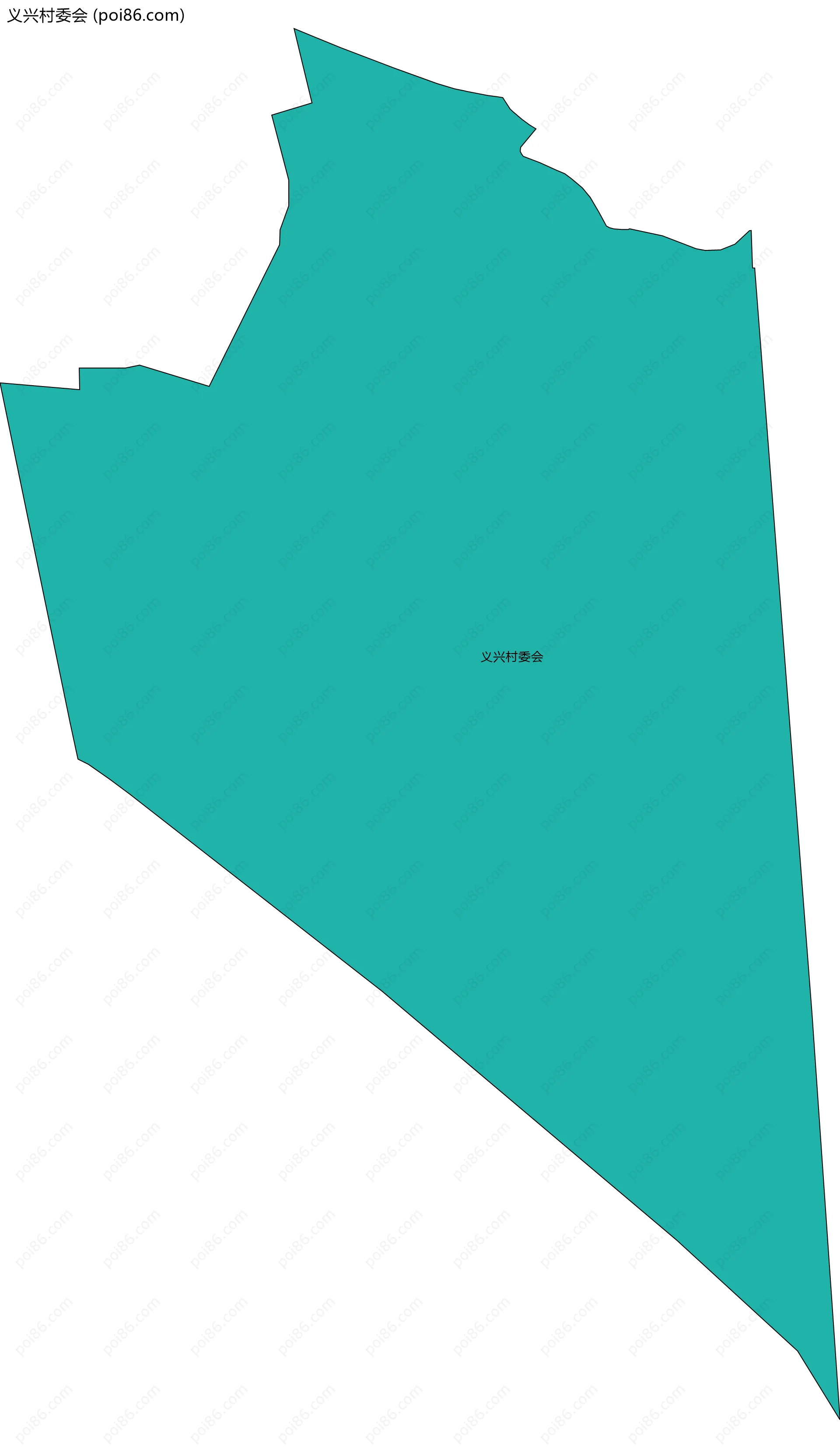 义兴村委会边界地图