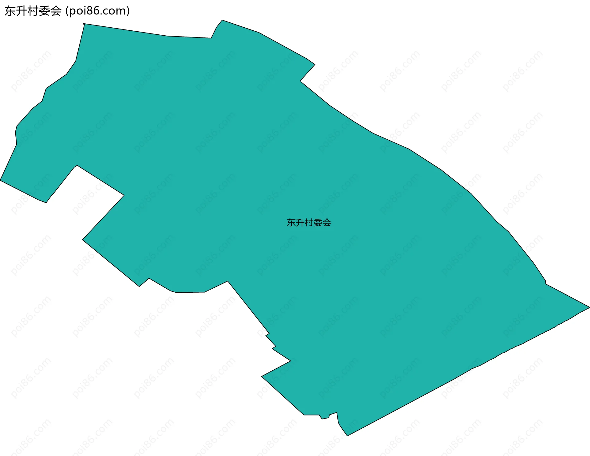 东升村委会边界地图