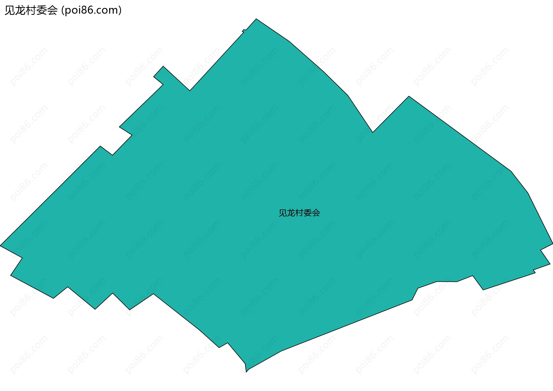 见龙村委会边界地图
