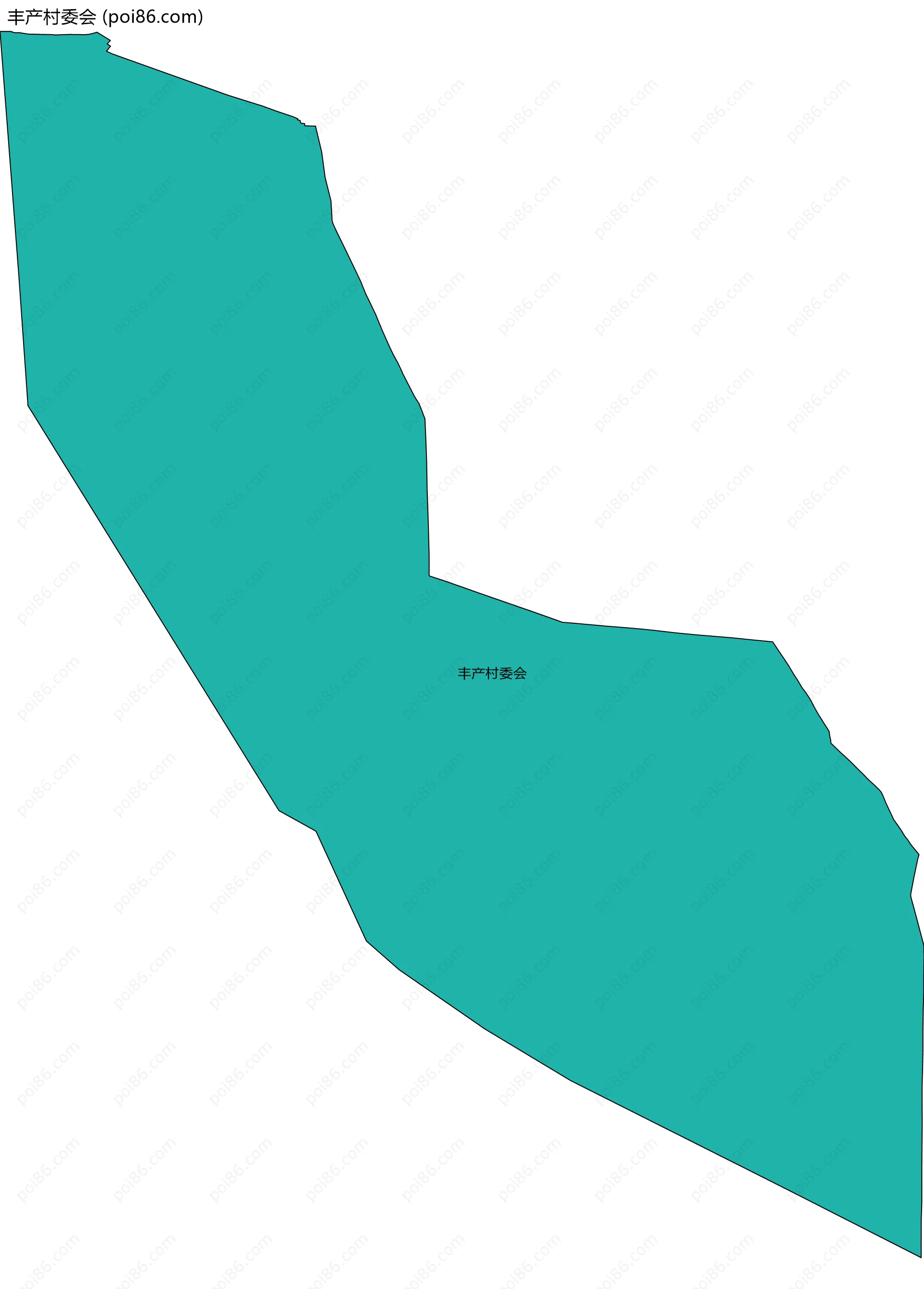 丰产村委会边界地图