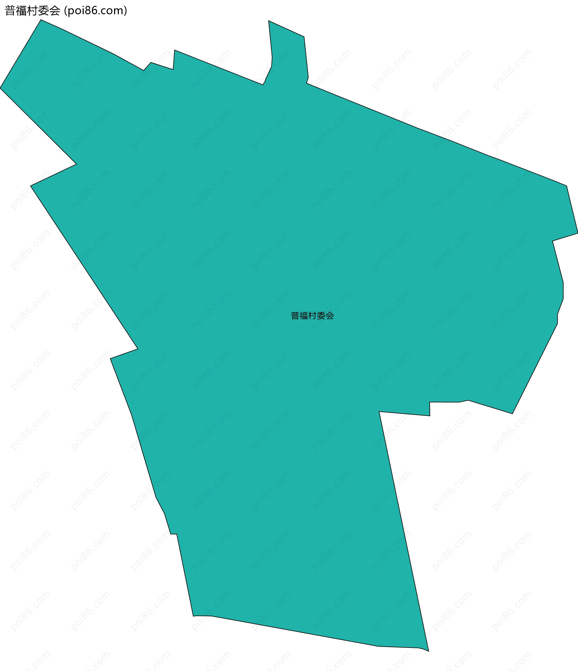 普福村委会边界地图