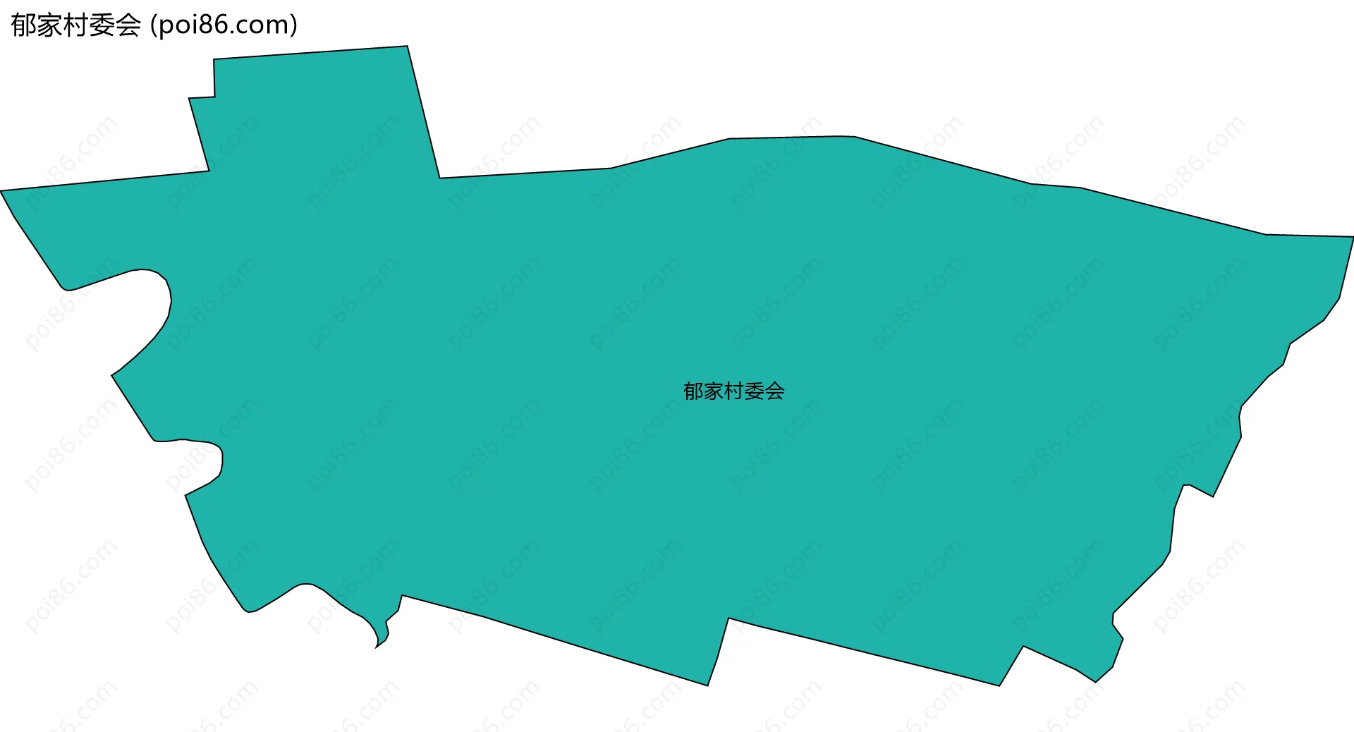 郁家村委会边界地图