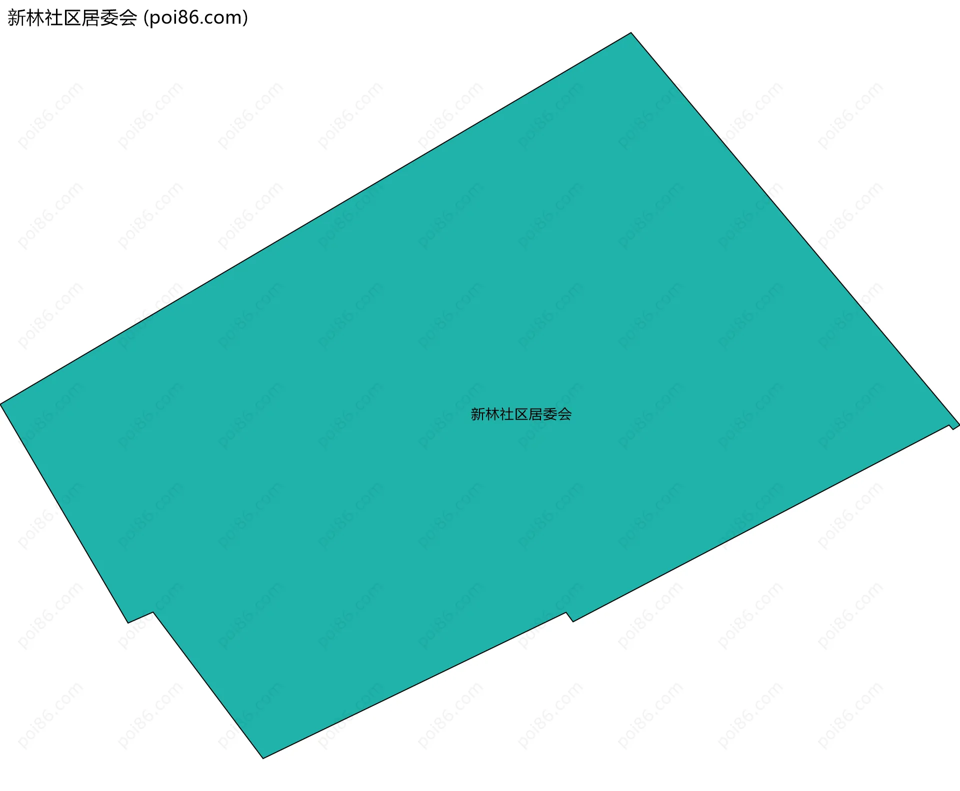 新林社区居委会边界地图