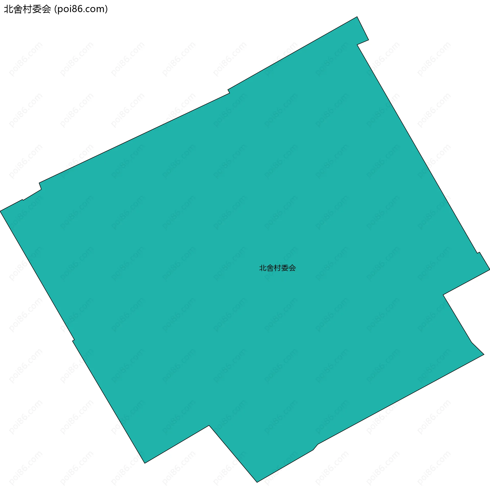 北舍村委会边界地图