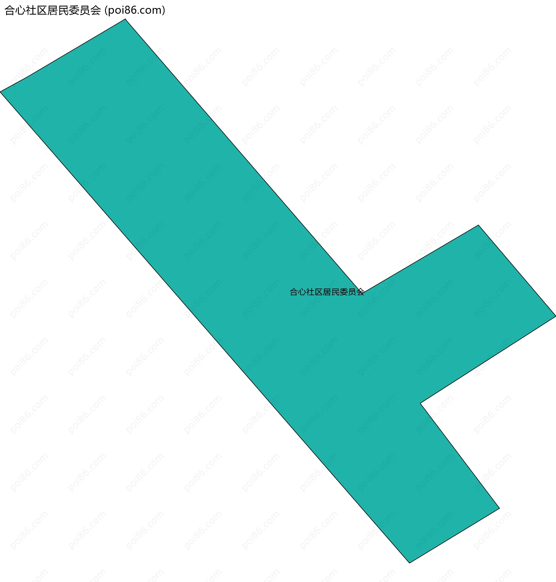 合心社区居民委员会边界地图
