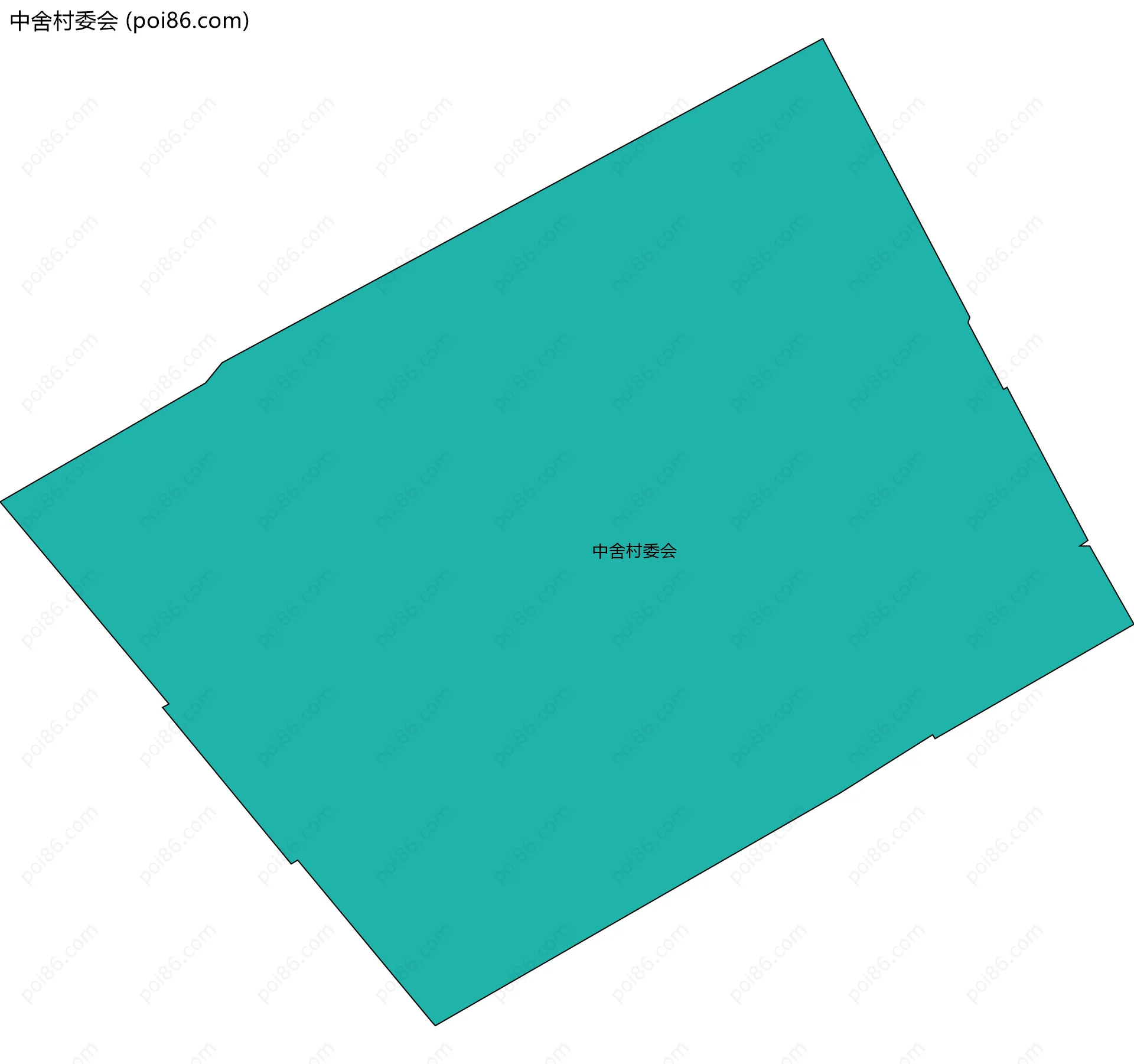 中舍村委会边界地图