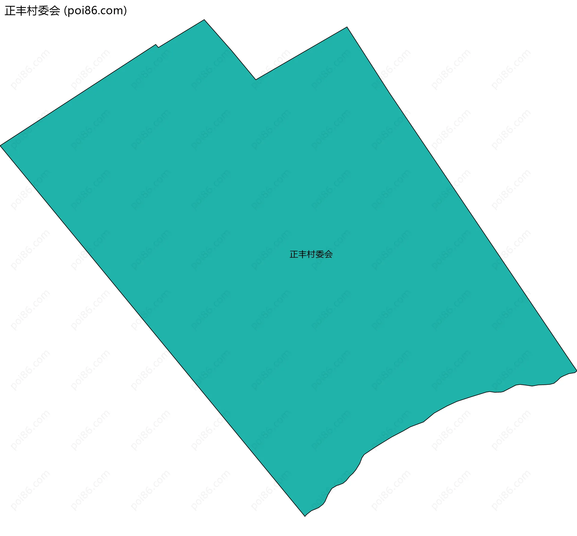 正丰村委会边界地图