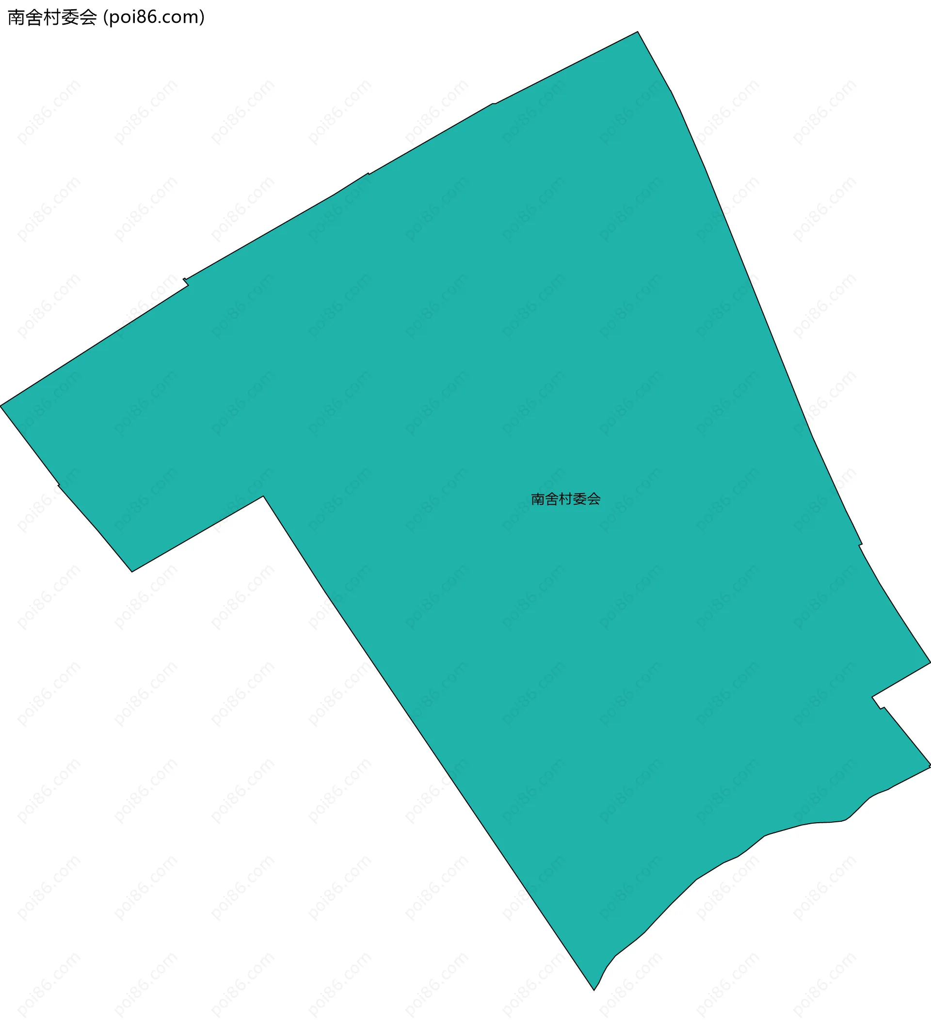 南舍村委会边界地图