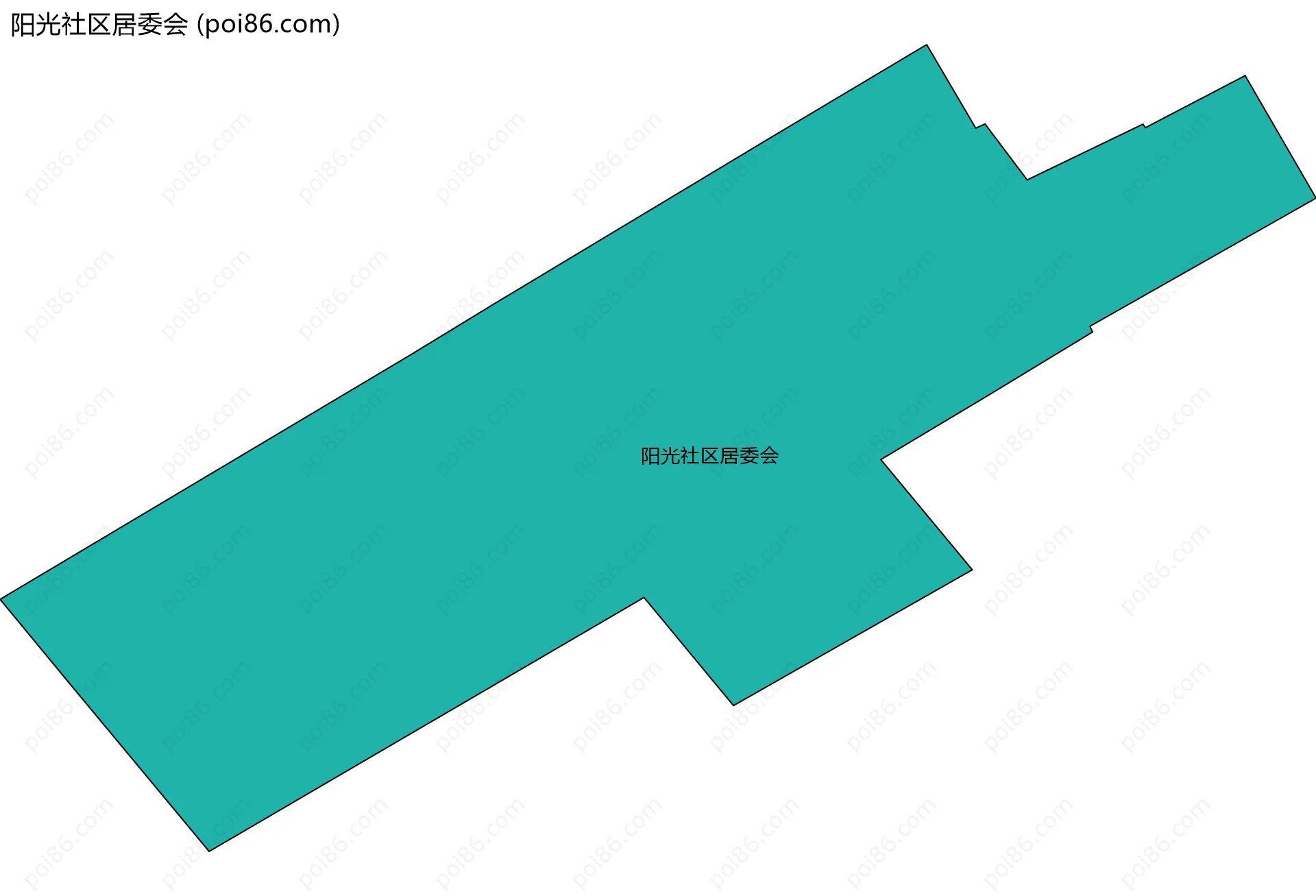 阳光社区居委会边界地图
