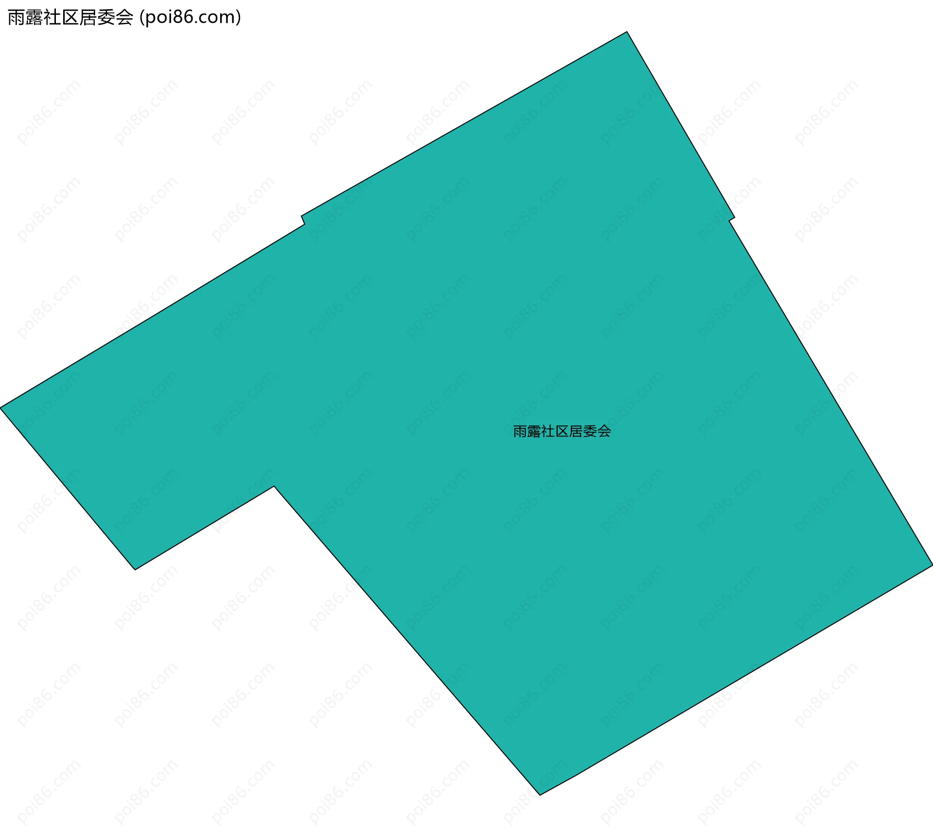 雨露社区居委会边界地图