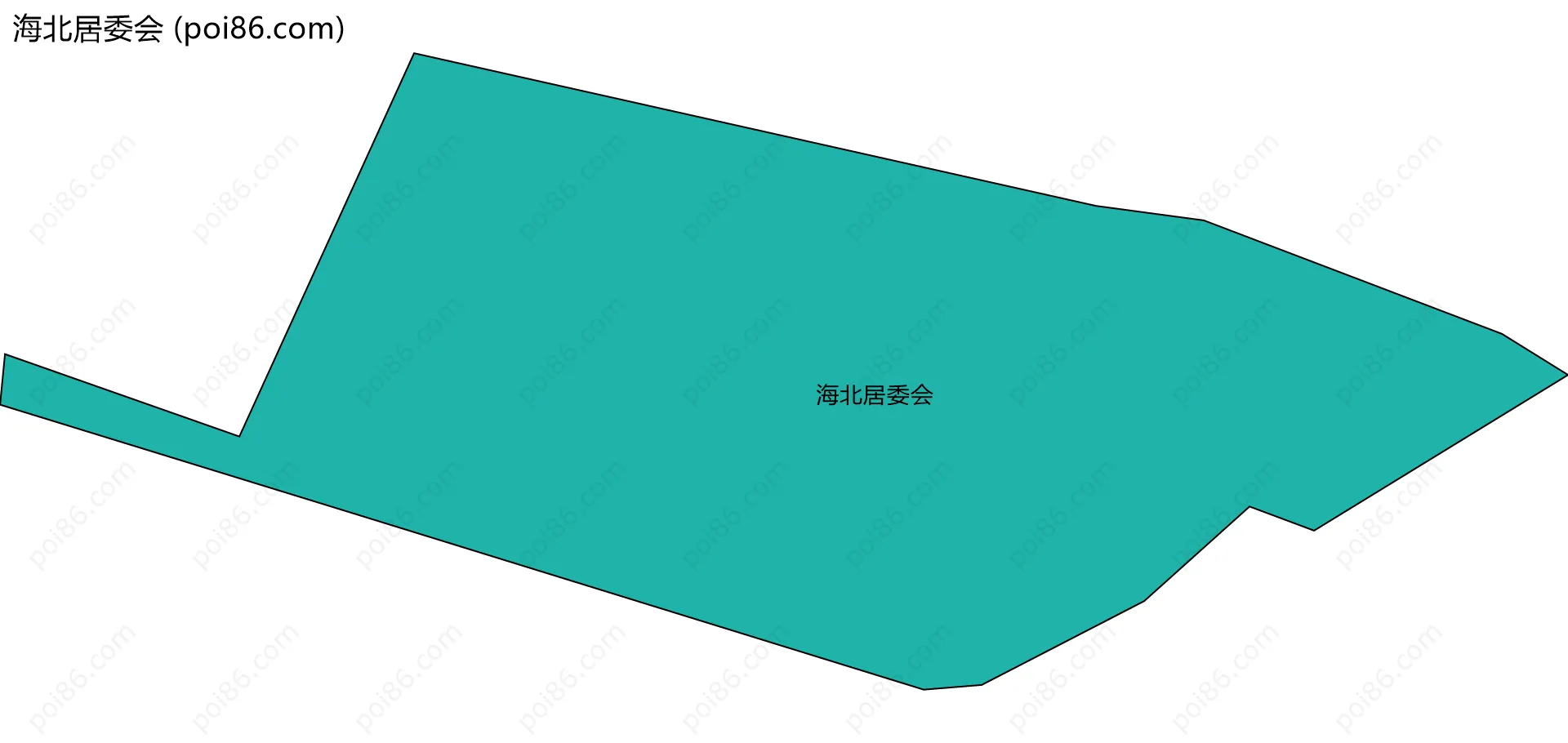 海北居委会边界地图