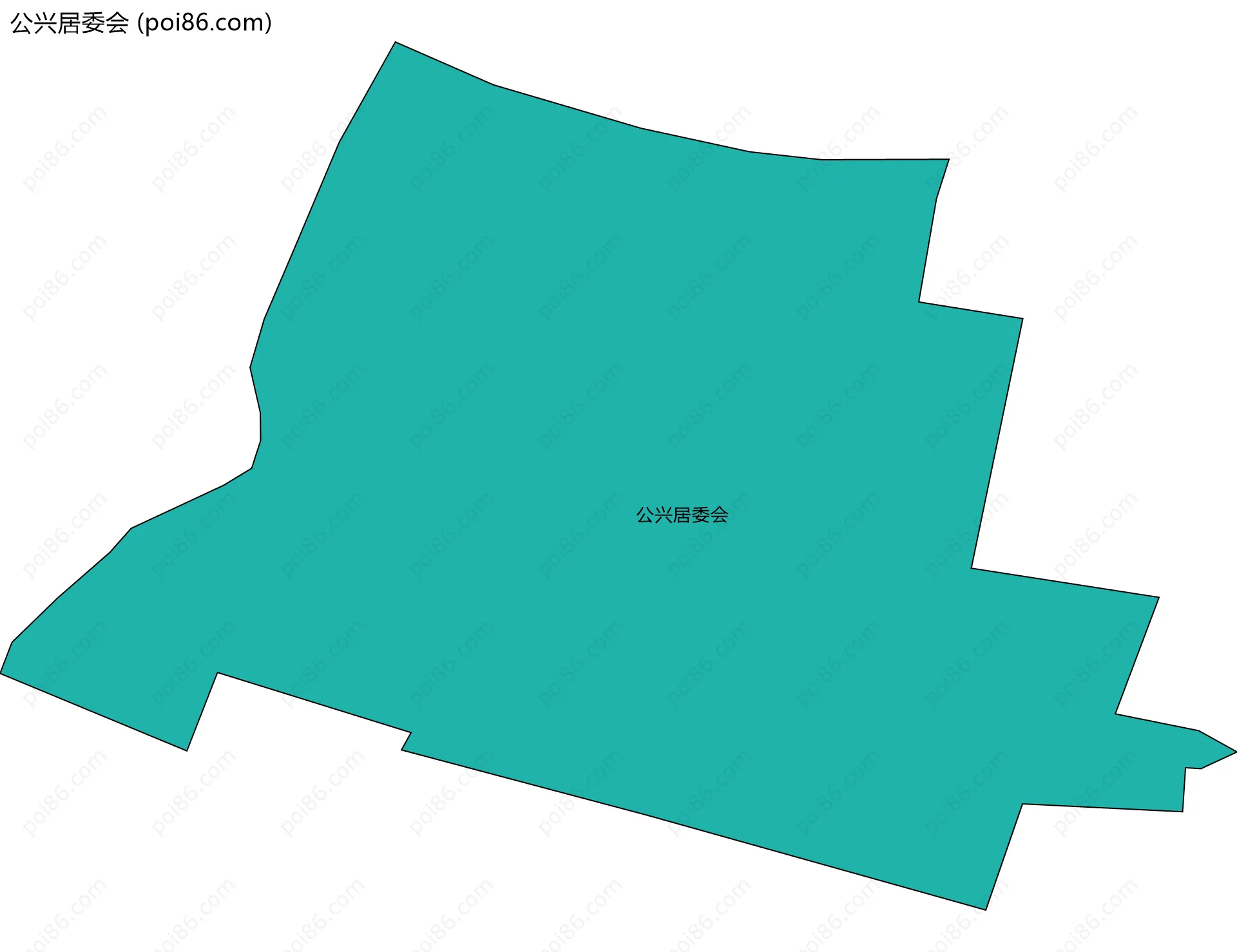 公兴居委会边界地图