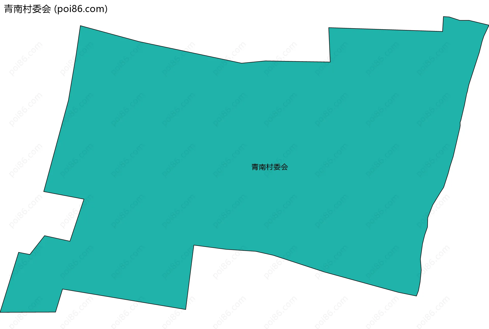 青南村委会边界地图