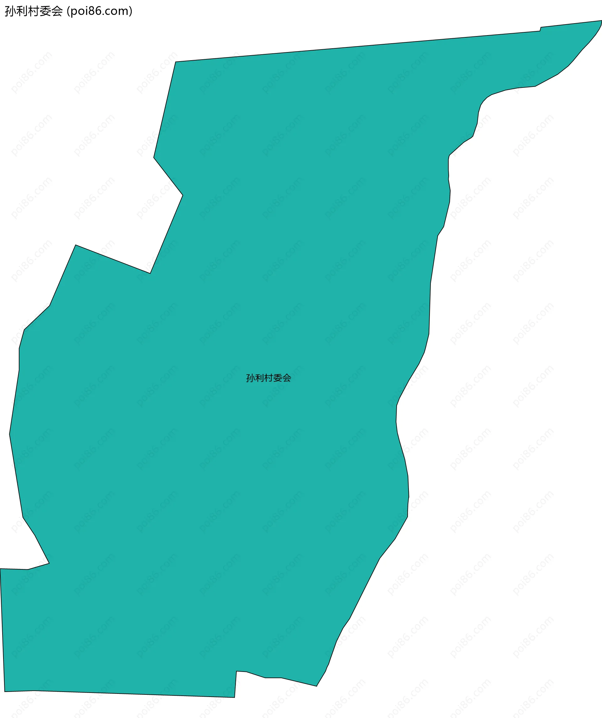 孙利村委会边界地图