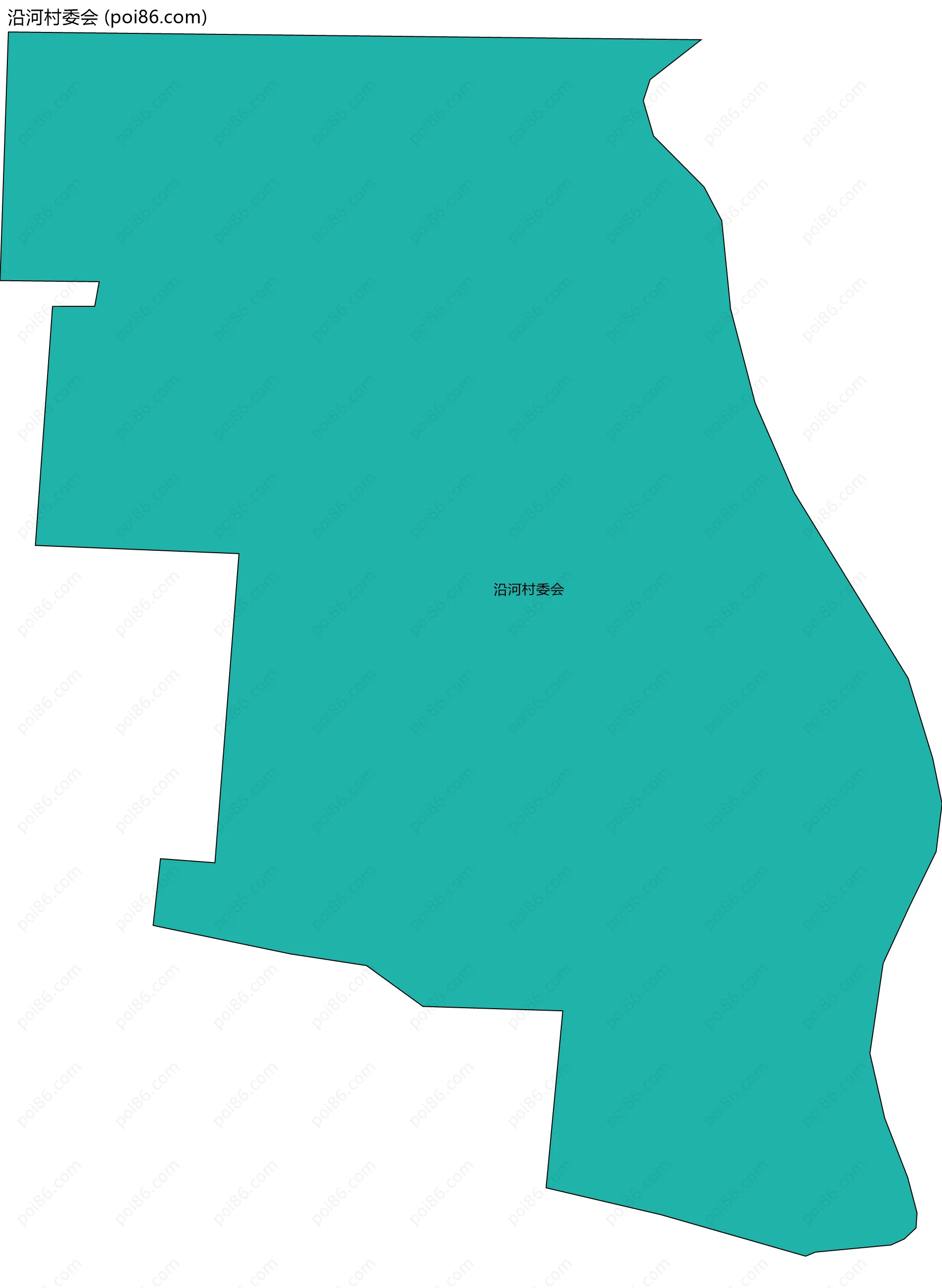 沿河村委会边界地图