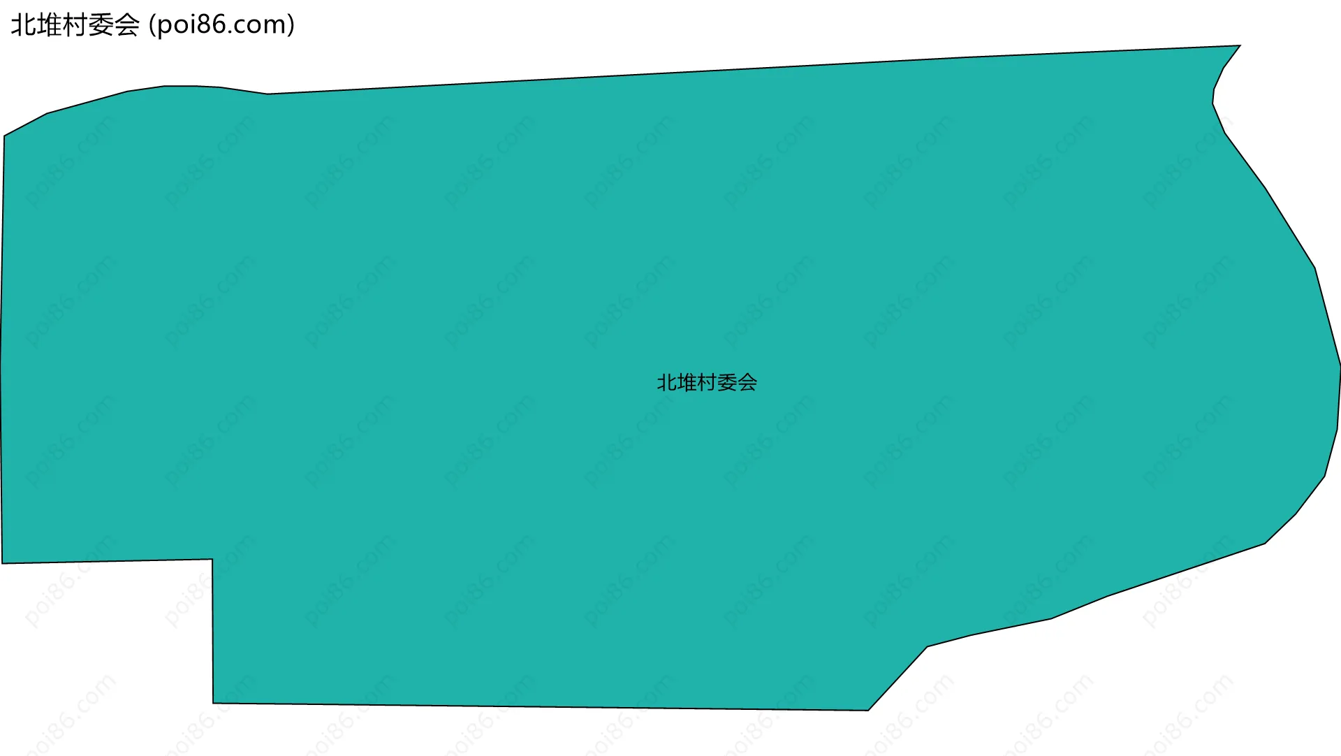 北堆村委会边界地图