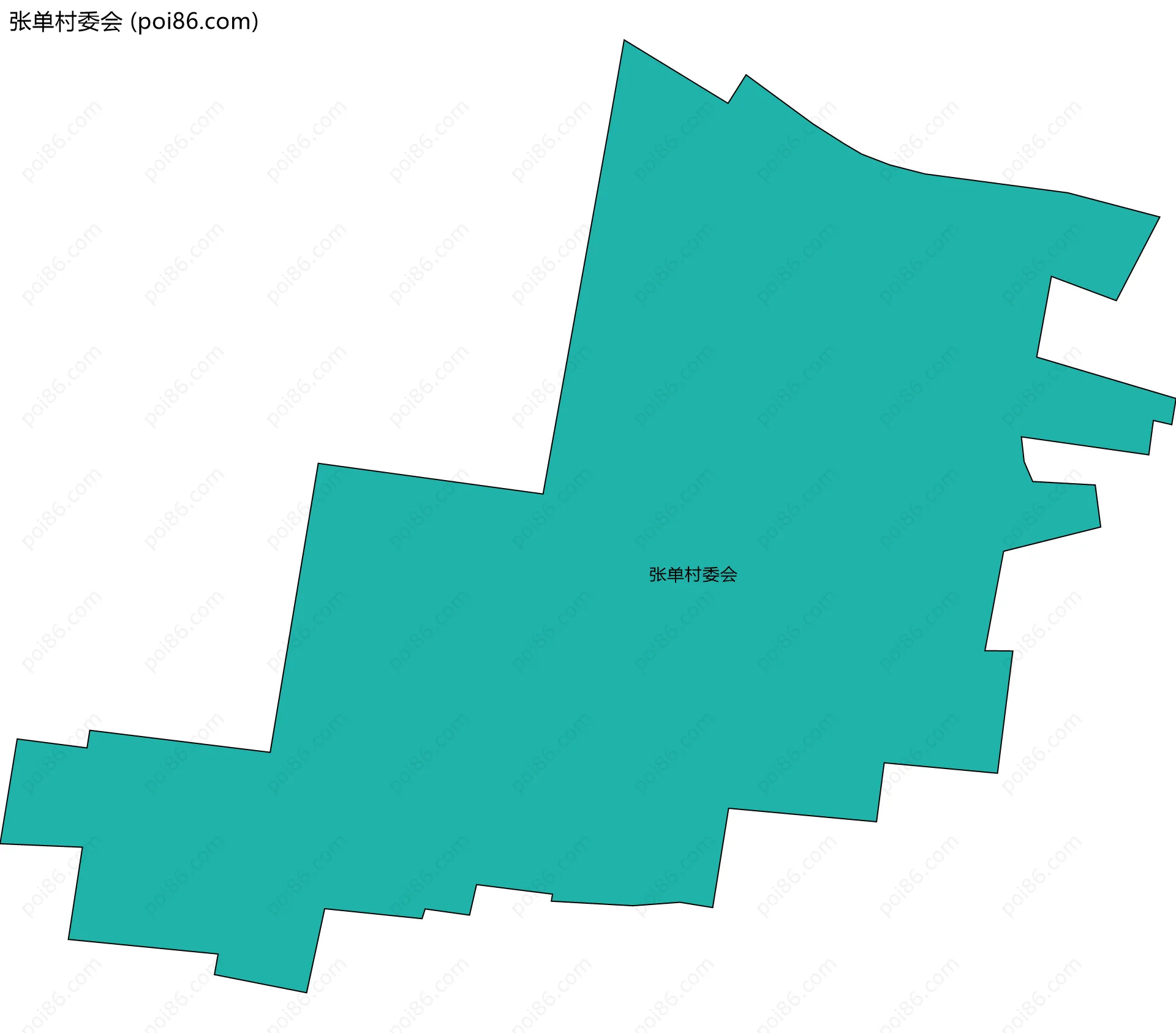 张单村委会边界地图