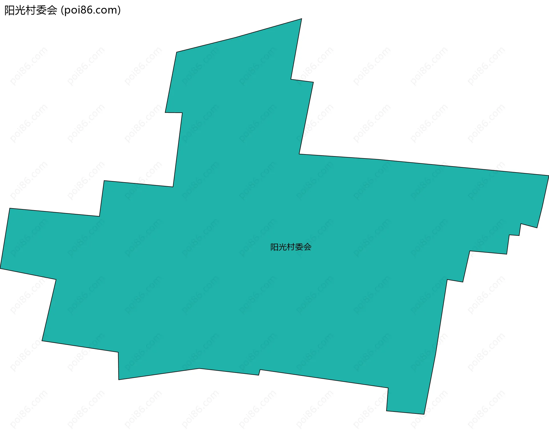 阳光村委会边界地图