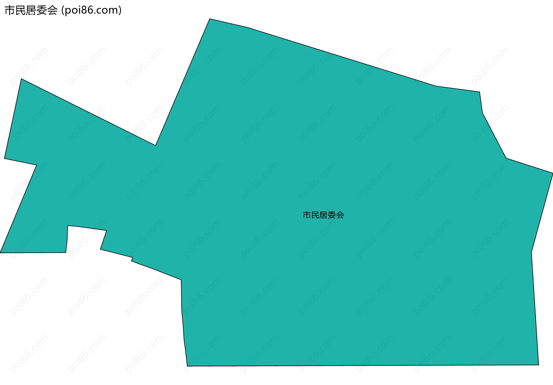 市民居委会边界地图