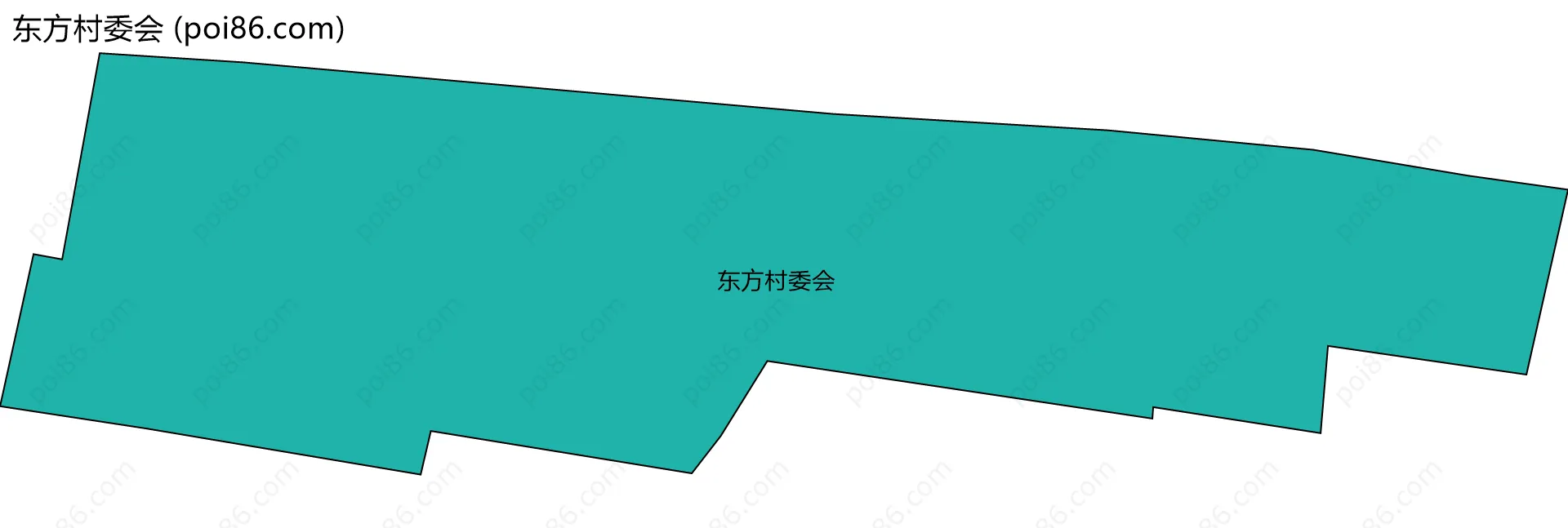 东方村委会边界地图