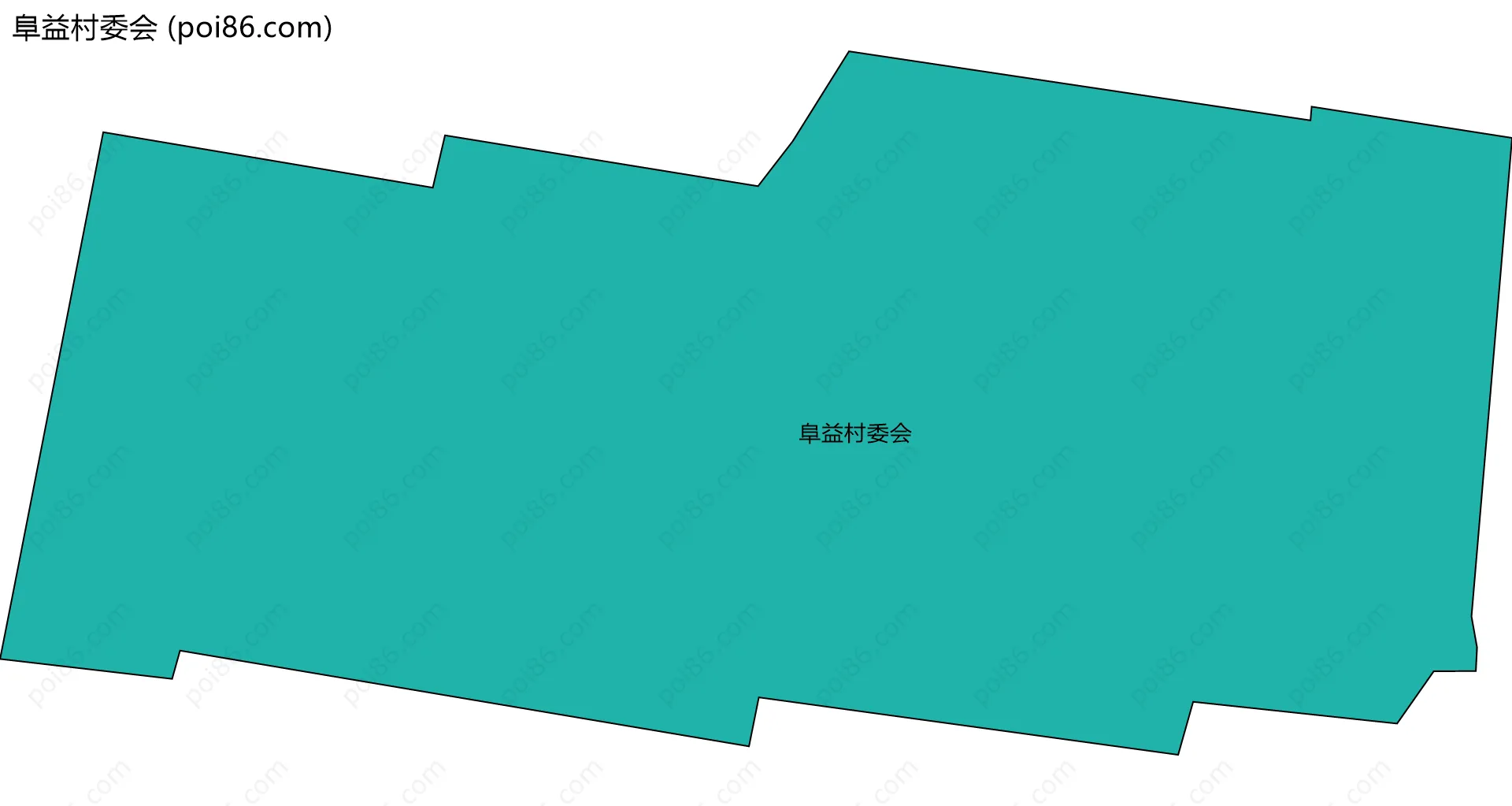 阜益村委会边界地图