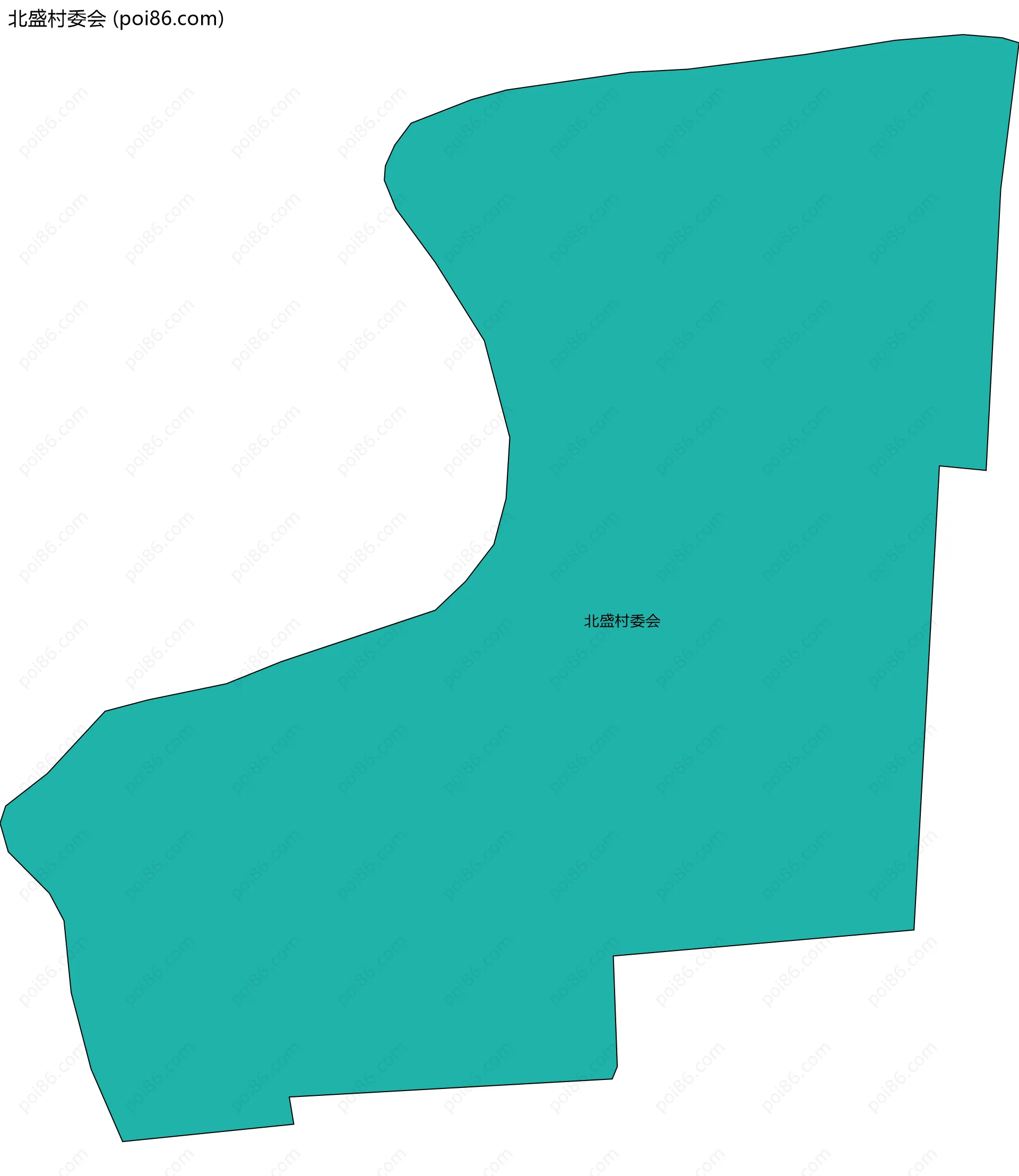 北盛村委会边界地图