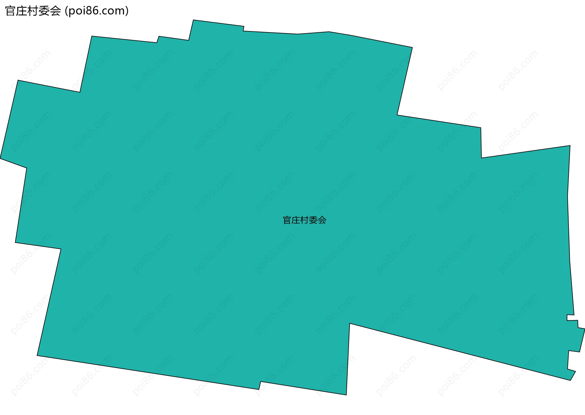 官庄村委会边界地图