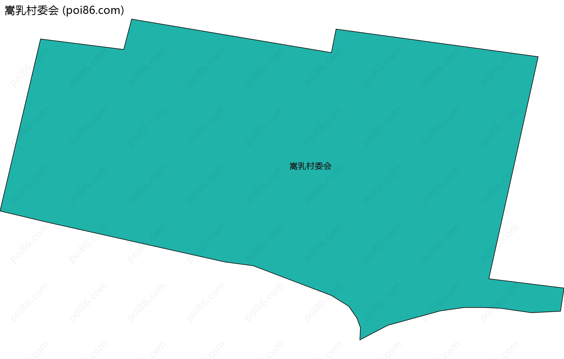 嵩乳村委会边界地图