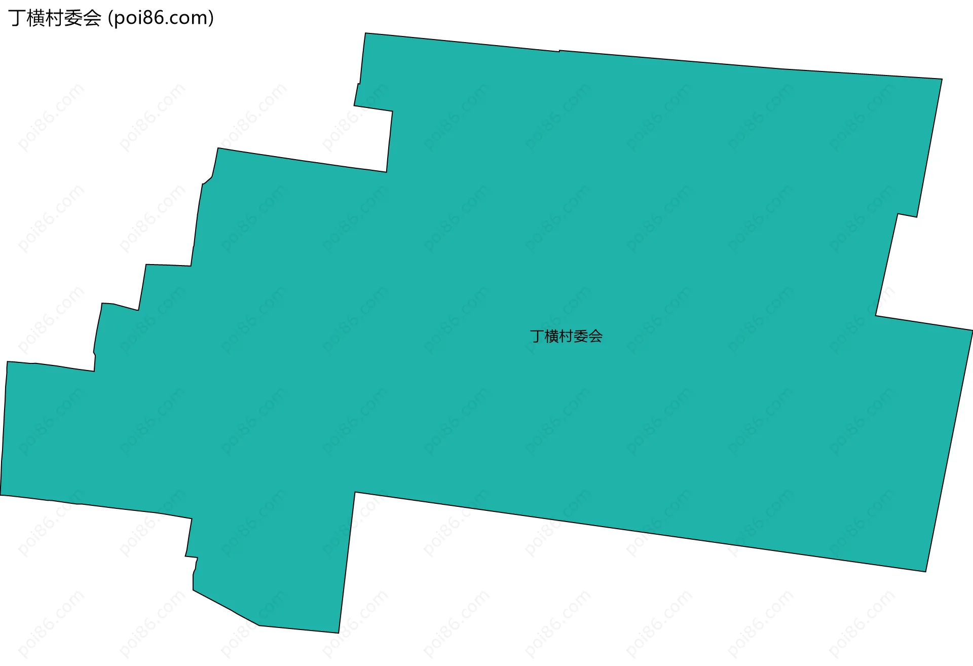 丁横村委会边界地图